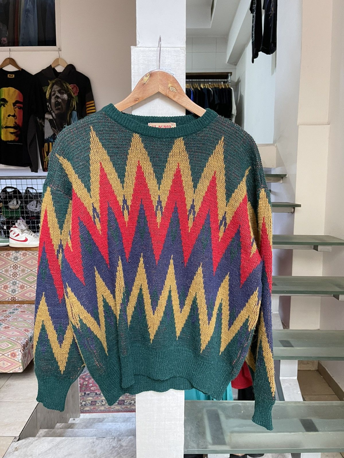 Vintage Vintage Aztec Sweater Size US M / EU 48-50 / 2 - 1 Thumbnail