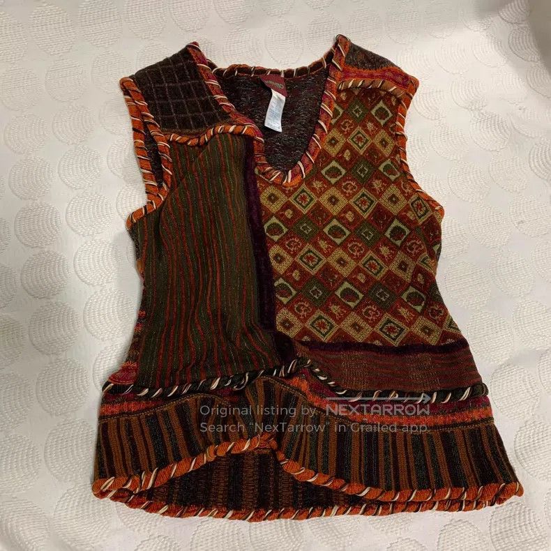 Vivienne Westwood Vivienne Westwood Ethnic patchwork detail vest top Size L / US 10 / IT 46 - 3 Thumbnail