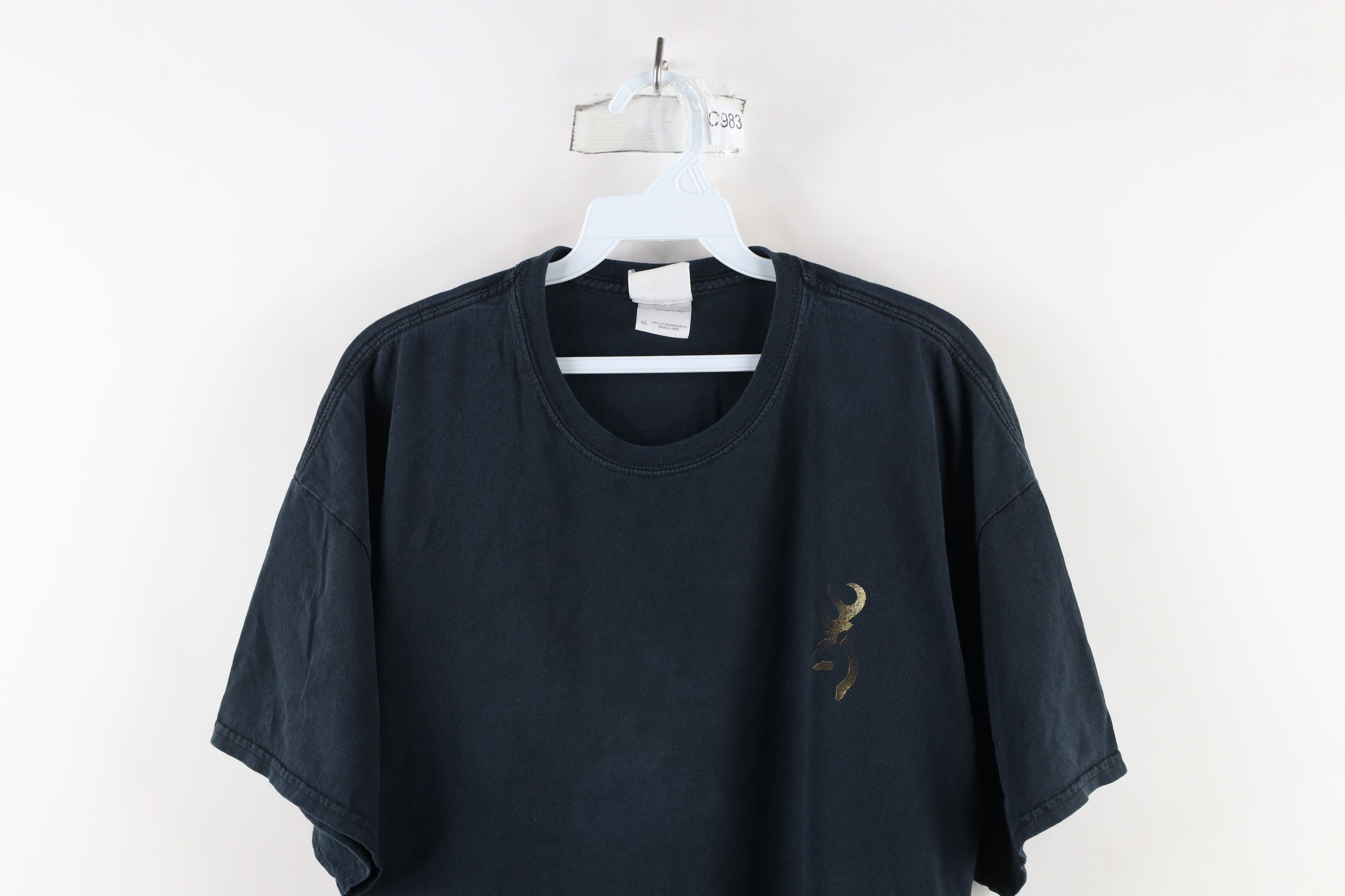 Vintage Vintage Browning Hunting Out Short Sleeve T-Shirt Black Size US XL / EU 56 / 4 - 2 Thumbnail