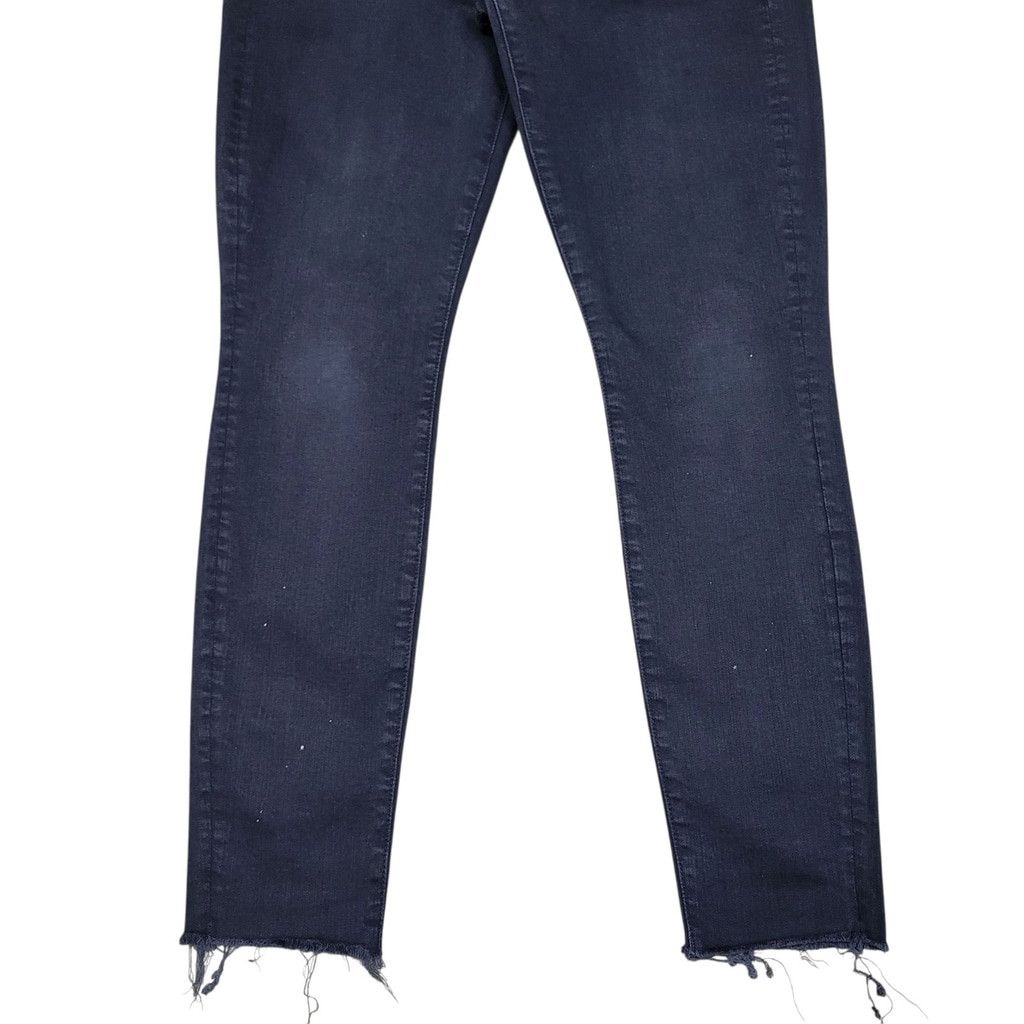 MOTHER Mother The Looker Ankle Fray Black Jeans 31 Women Inseam 28" Size 31" - 3 Thumbnail