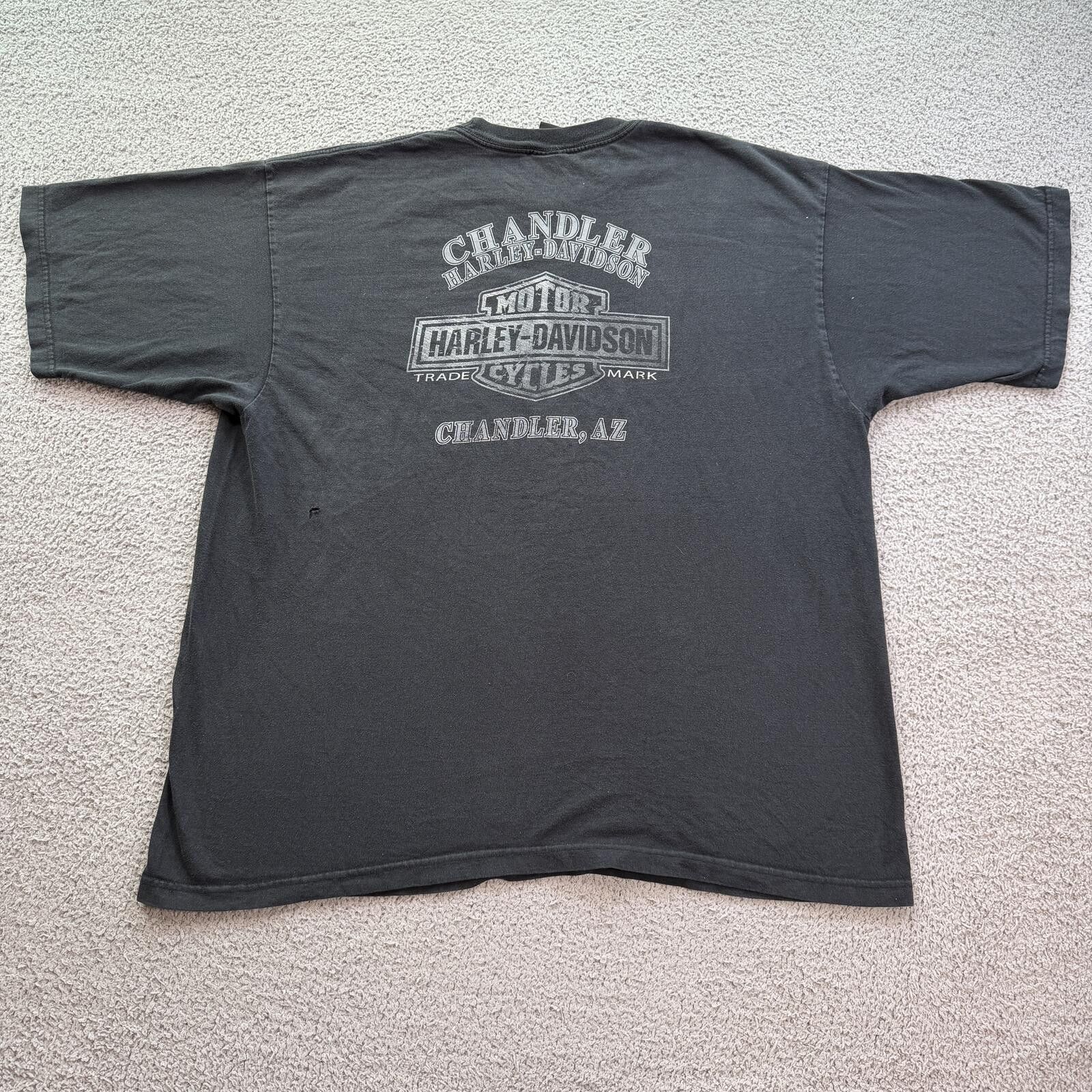 Harley Davidson Vintage Harley Davidson Chandler Arizona T Shirt USA 3XL Size US XXL / EU 58 / 5 - 2 Thumbnail
