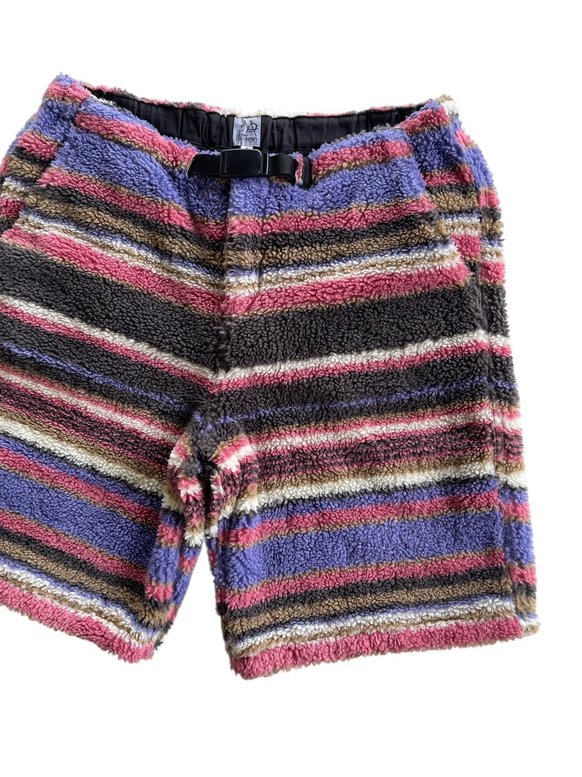 go slow caravan Multicolor Fleece Shorts Pants Size US 34 / EU 50 - 5 Thumbnail