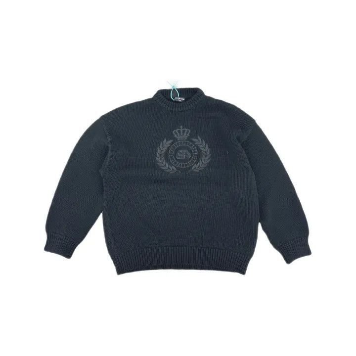 Balenciaga Black Logo Oversized Sweatshirt 0079-2507