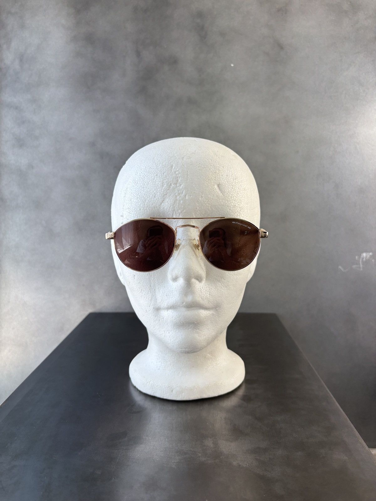 Vintage 1990s Vintage Sunglasses Made in Italy Metal Giorgio Armani Size ONE SIZE - 5 Thumbnail
