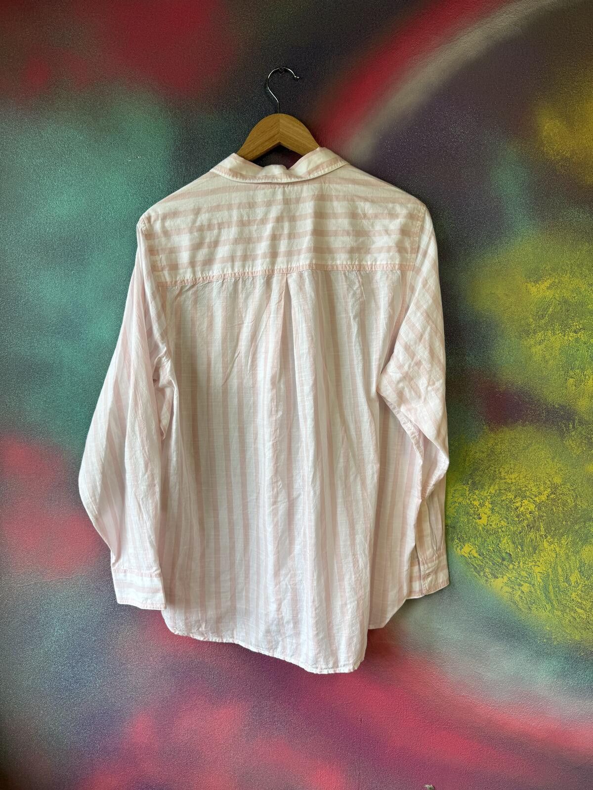 Other M&S pure cotton blend pink&white collared shirt Size XL / US 12-14 / IT 48-50 - 5 Thumbnail