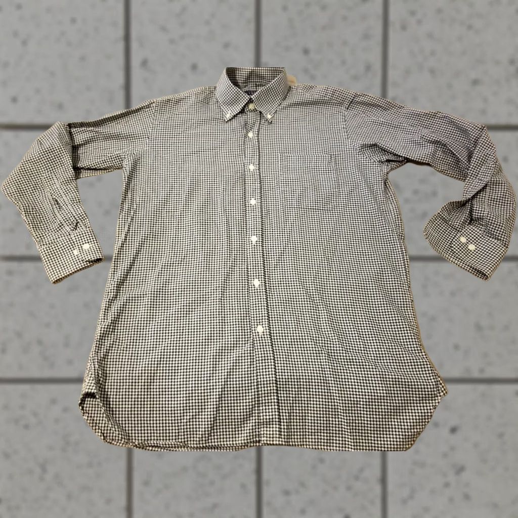 Charles Tyrwhitt Mens Charles Tyrwhitt Dress Shirt M Medium Gray Button Cotton Size 40R - 1 Thumbnail