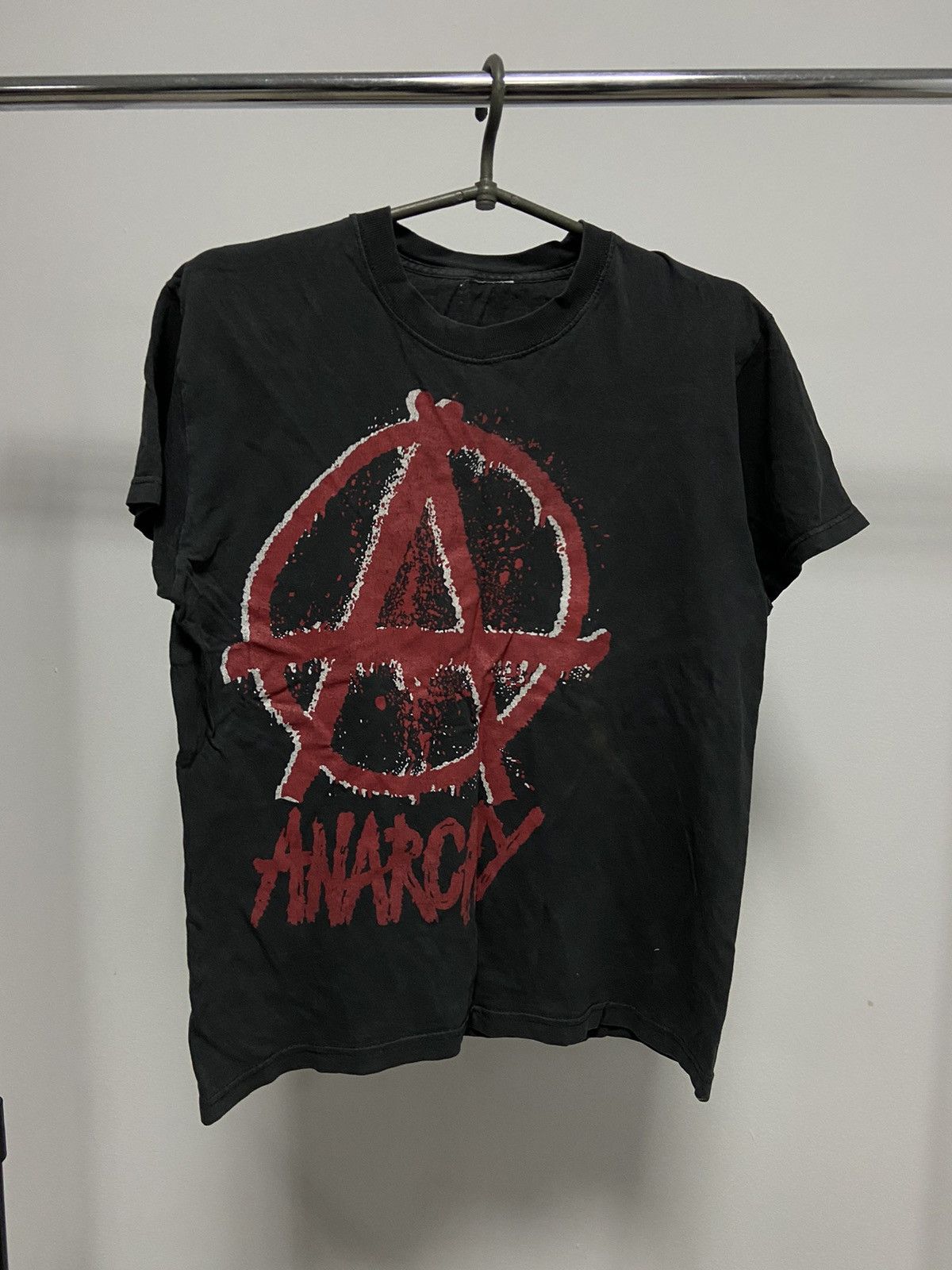 Vintage Anarchy will beat t shirt big logo vintage rock Size US M / EU 48-50 / 2 - 1 Thumbnail
