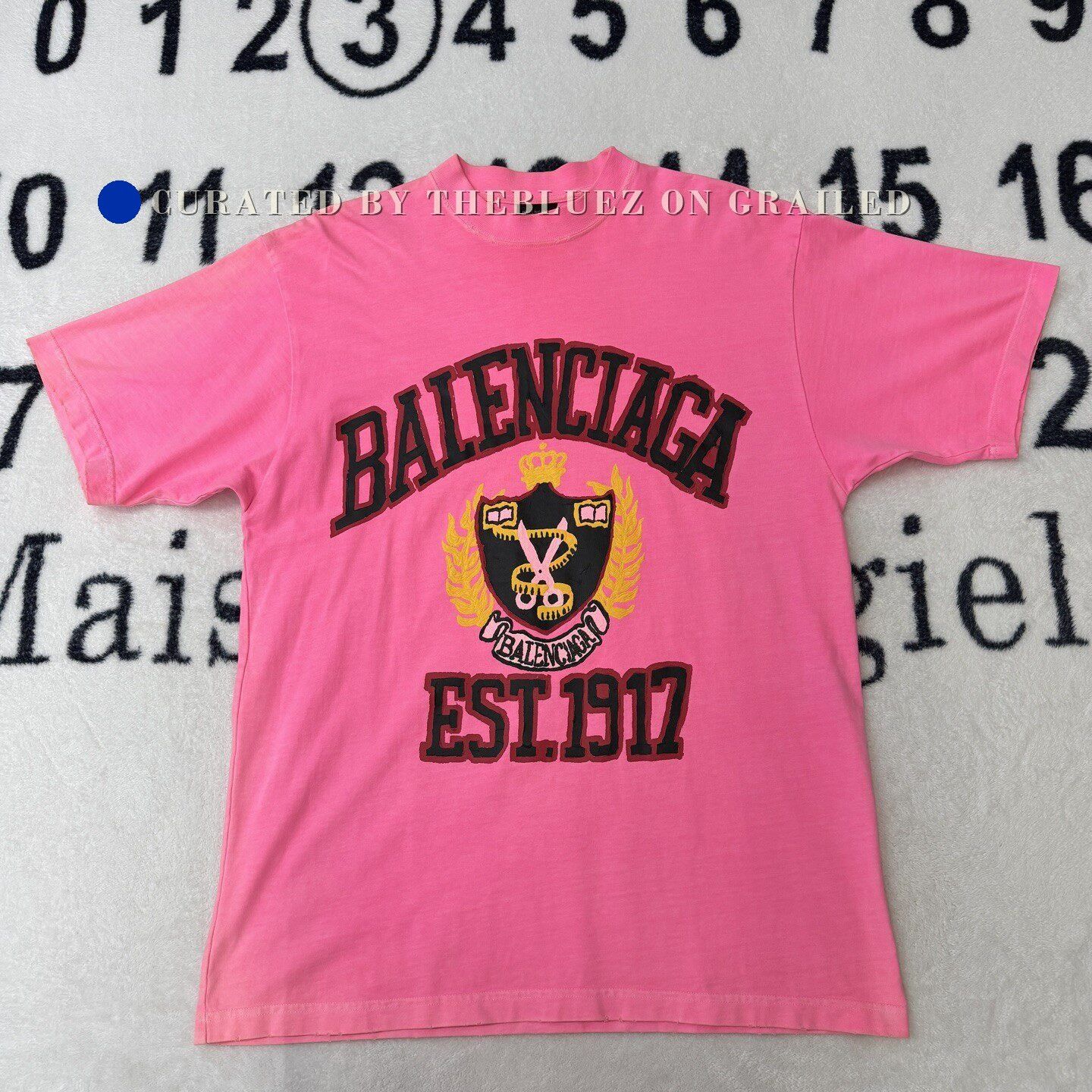 Balenciaga Balenciaga Pink Wheat Ear T-Shirt Size XXS / US 00 / IT 34 - 1 Thumbnail
