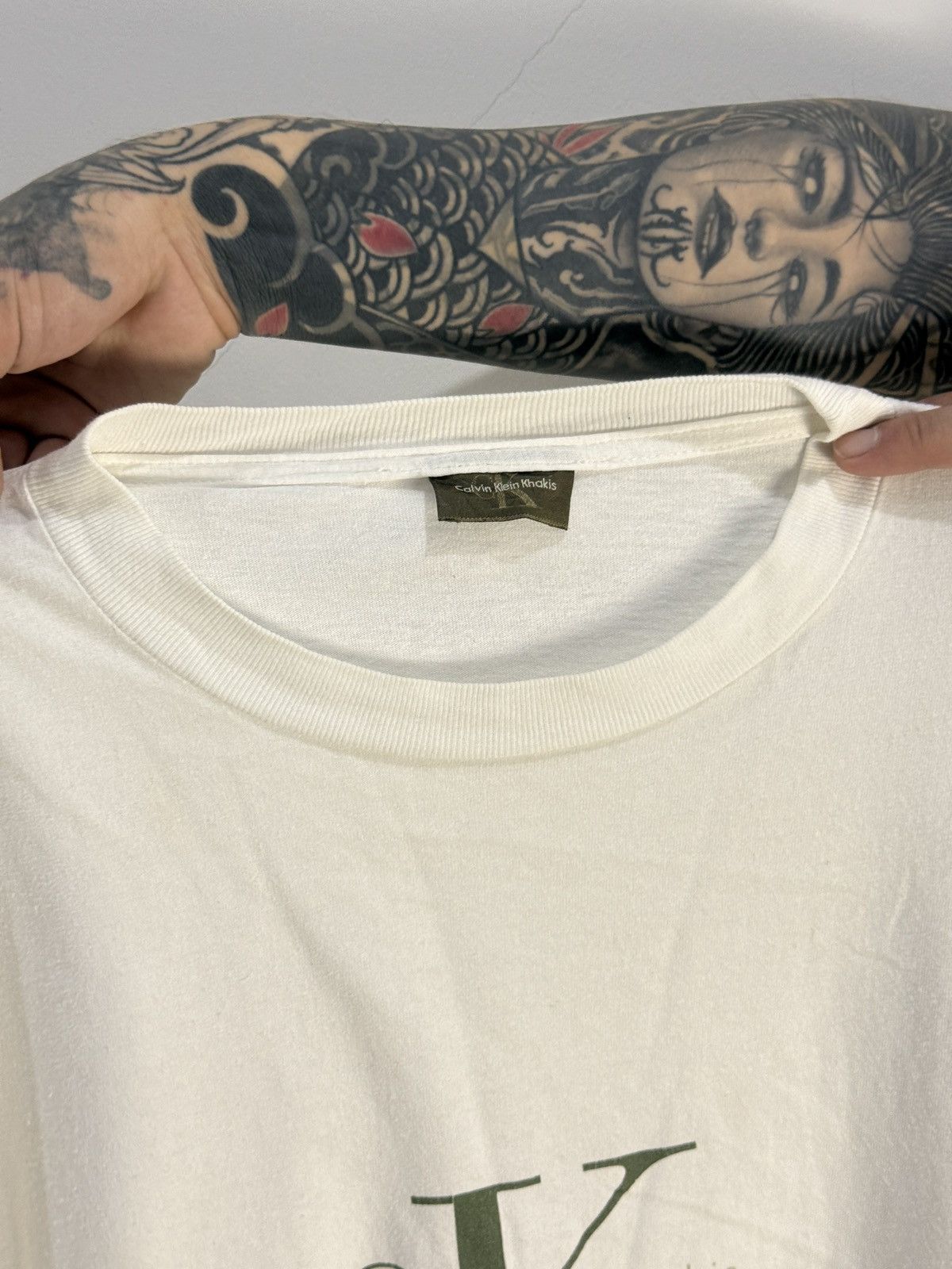 Calvin Klein Vintage 1990s Calvin Klein Tshirt Size US XL / EU 56 / 4 - 4 Thumbnail