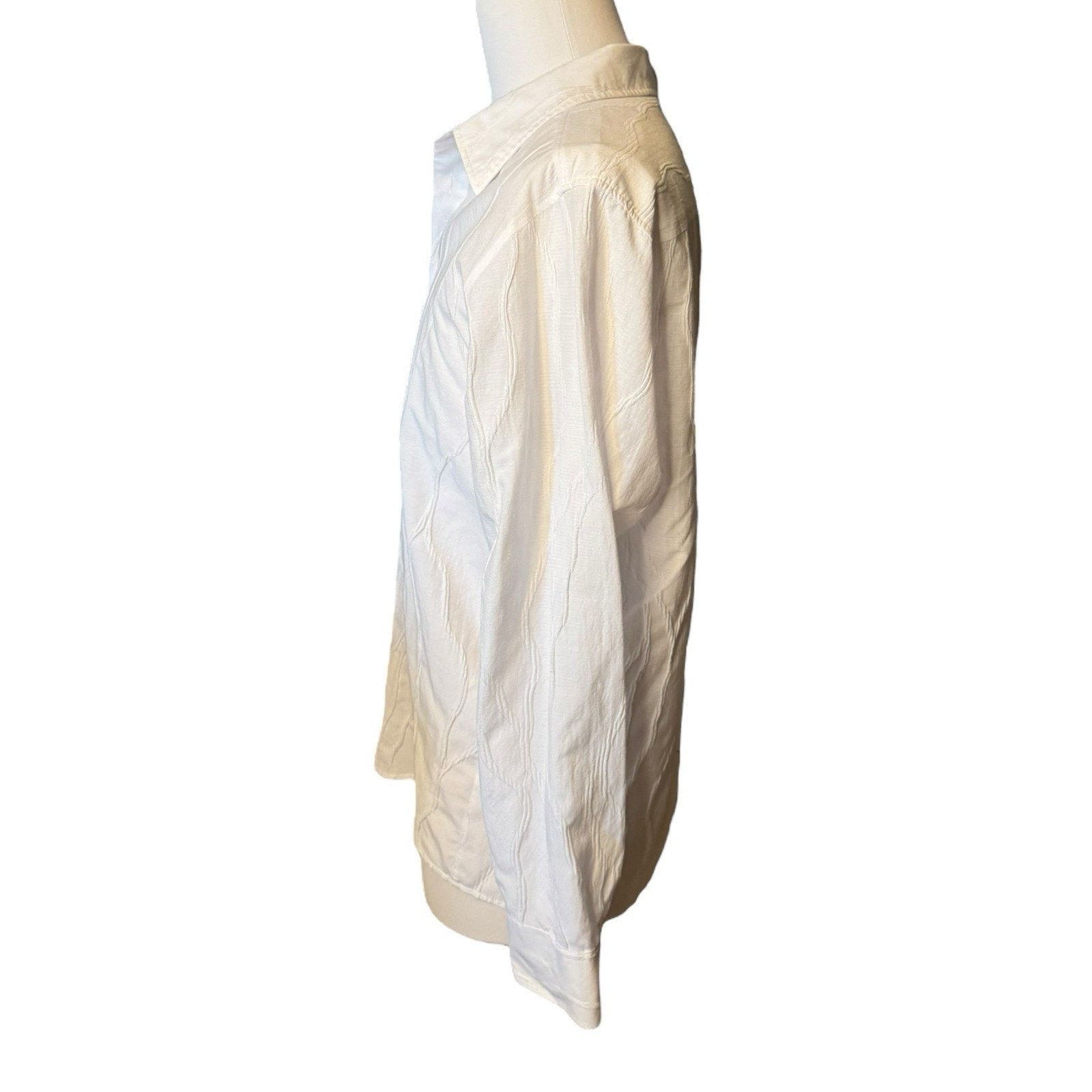 Haupt Haupt 41/42 16.5 White Relaxed Coastal Button Down Shirt Size US L / EU 52-54 / 3 - 3 Thumbnail