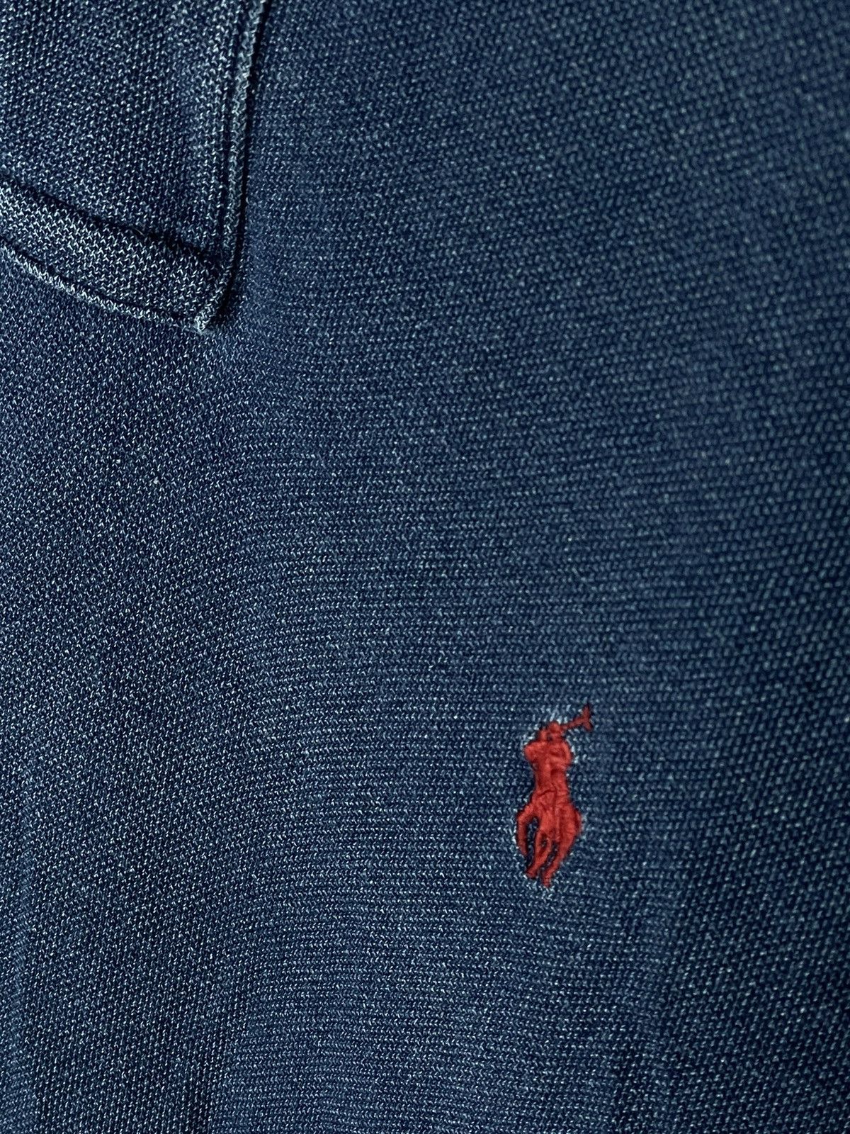 Polo Ralph Lauren × Vintage Vintage Polo Ralph Lauren Factory Faded Y2K Denim T-shirt Size US S / EU 44-46 / 1 - 9 Thumbnail
