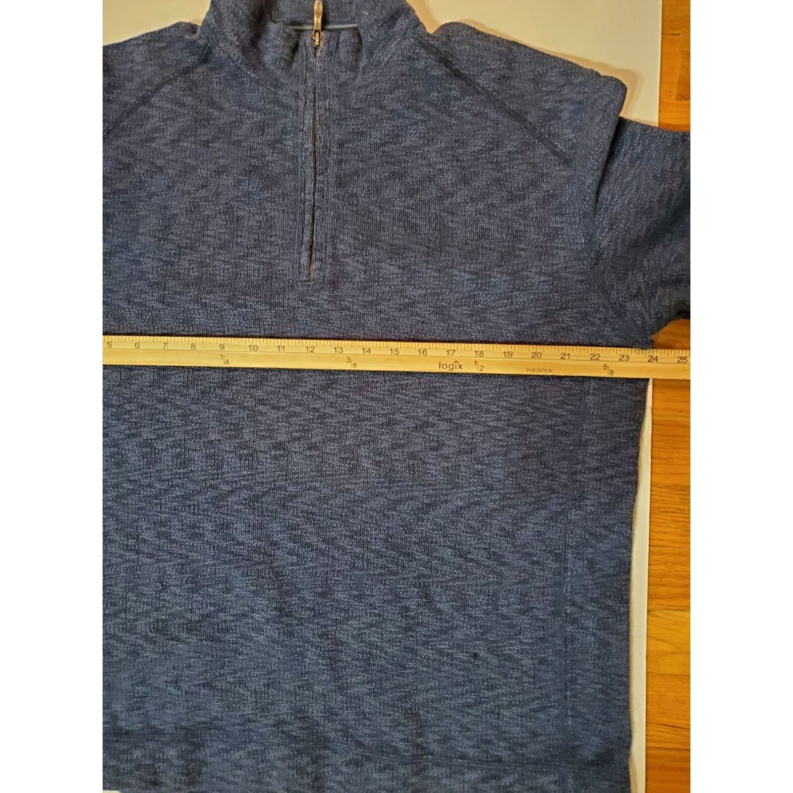 Tommy Bahama TOMMY BAHAMA Jacket Men's Large 1/4 Zip Blue Pullover Mock Neck Long Sleeve Reversible Heavyweight Logo Casual Travel Season: All Size US L / EU 52-54 / 3 - 2 Thumbnail
