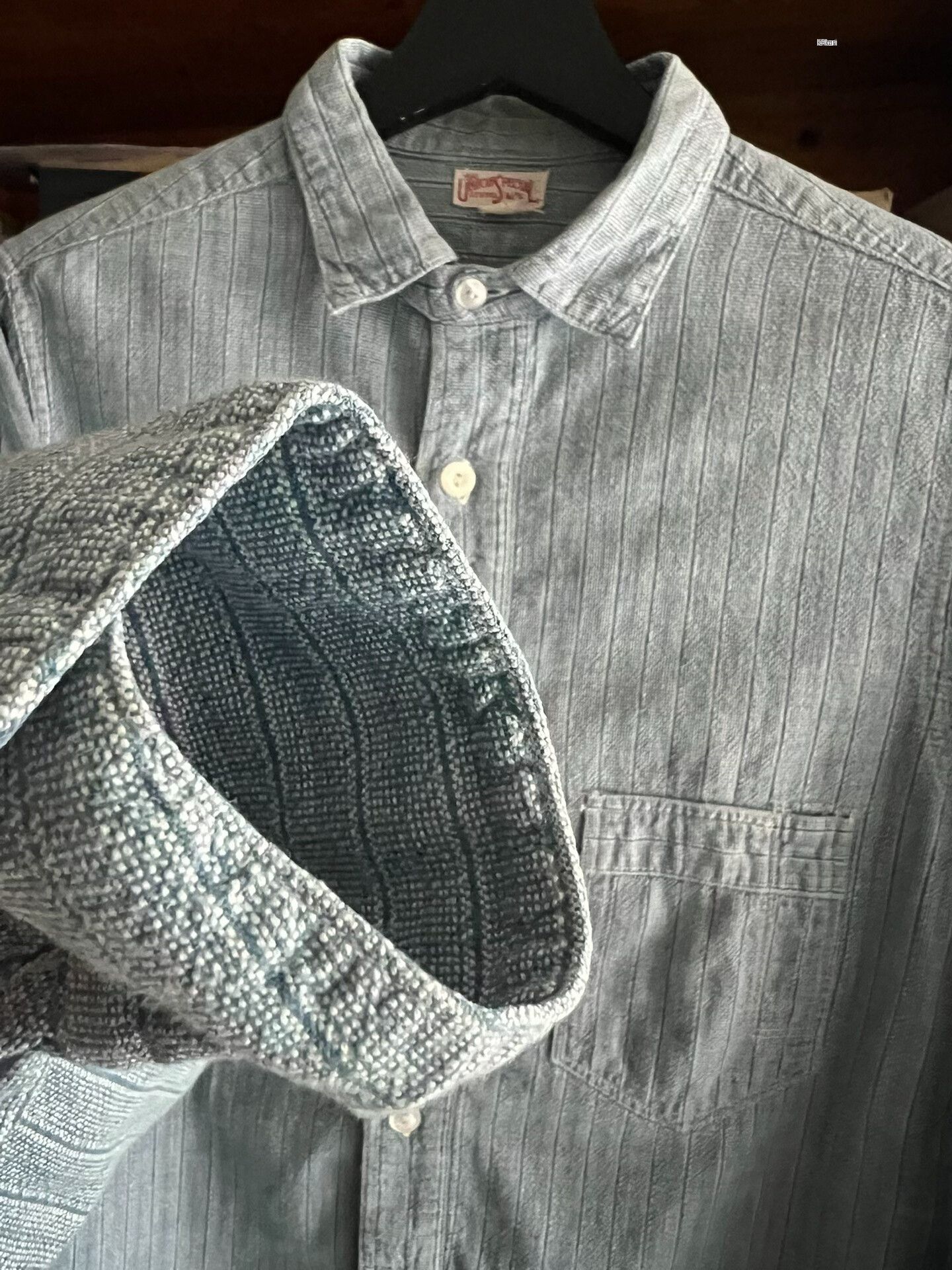 Freewheelers Freewheelers Vintage Striped Work Shirt Size US XXL / EU 58 / 5 - 4 Thumbnail