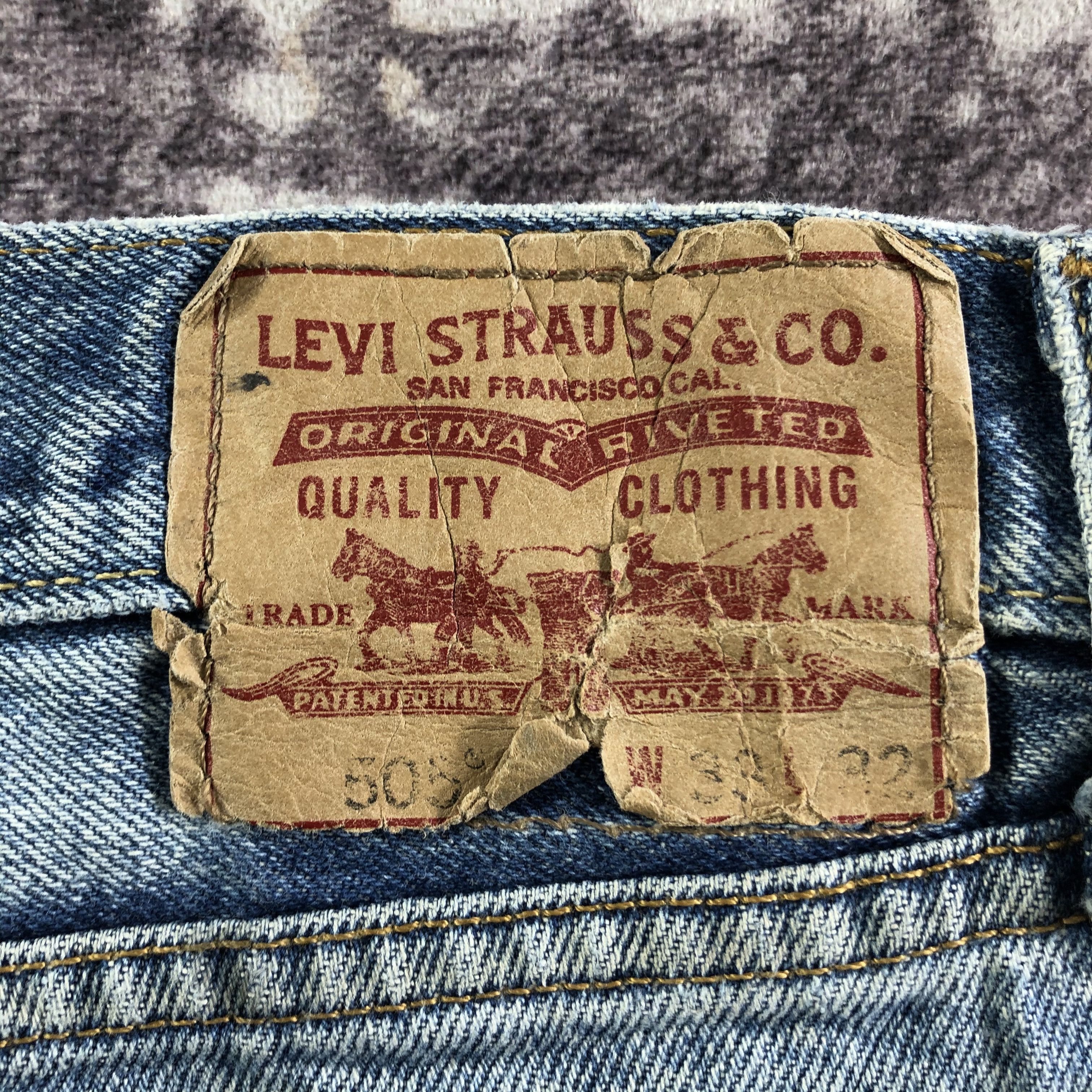 Levi's × Vintage Vintage Distress Levis 505 Jeans-JM3429 Size US 35 - 6 Thumbnail