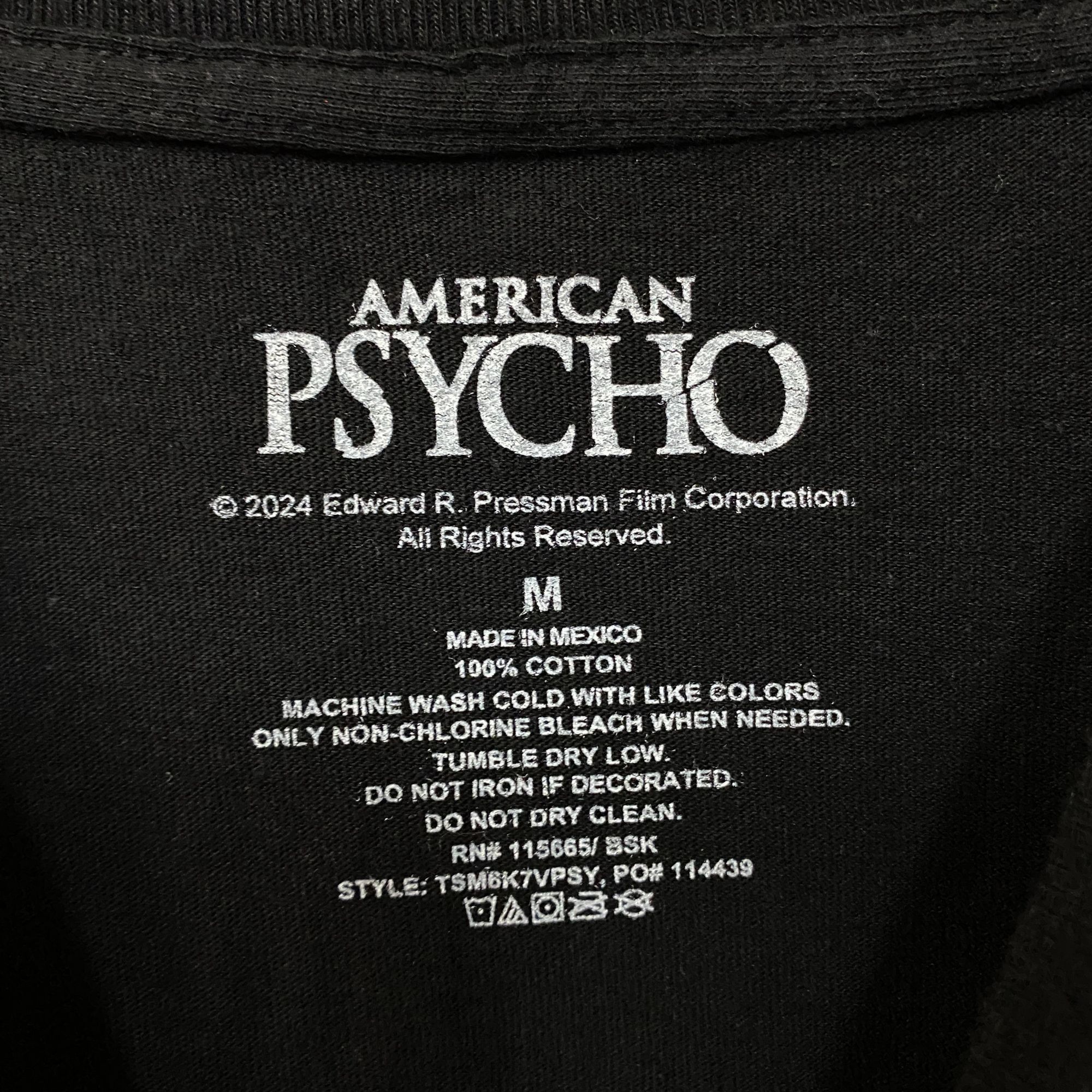 Other American Psycho Patrick Bateman Movie Graphic T-Shirt Mediu Size US M / EU 48-50 / 2 - 4 Thumbnail