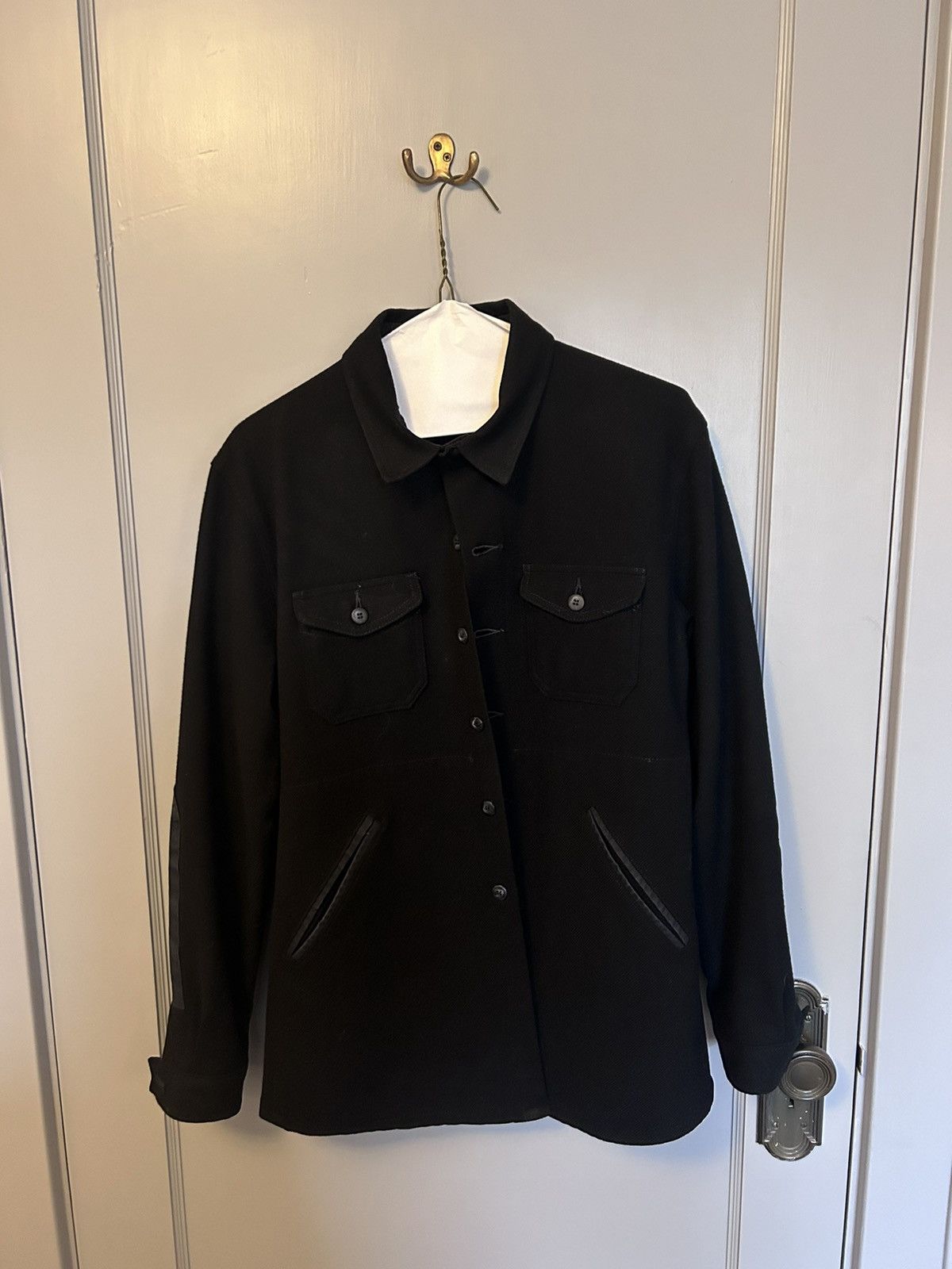 image of Dehen 1920 Crissman Overshirt in Black, Men's (Size Medium)