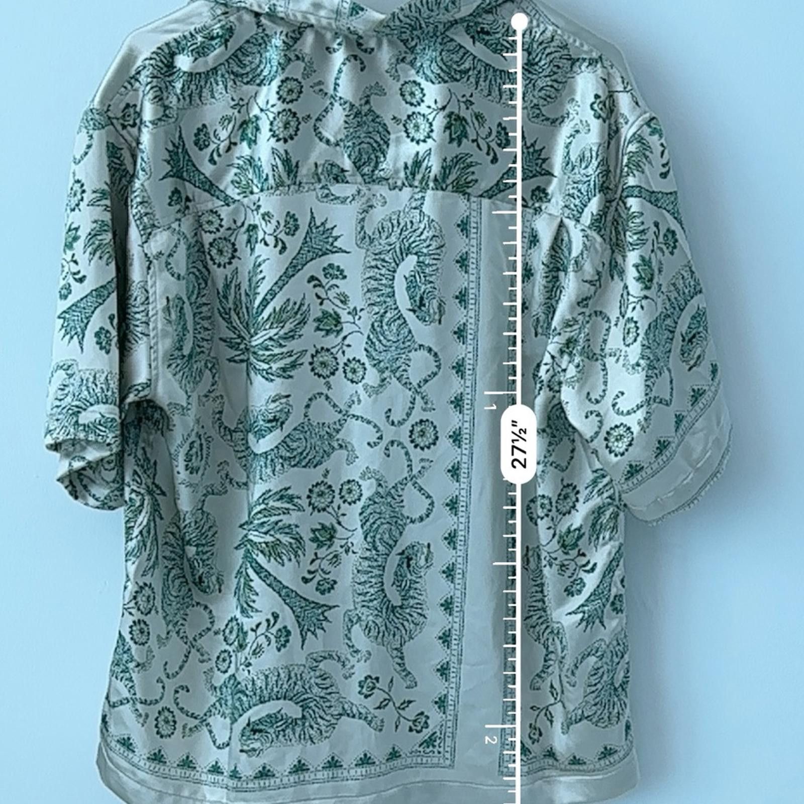 Standard Cloth Green and White Relaxed Graphic Short Sleeve Shirt Size US M / EU 48-50 / 2 - 6 Thumbnail