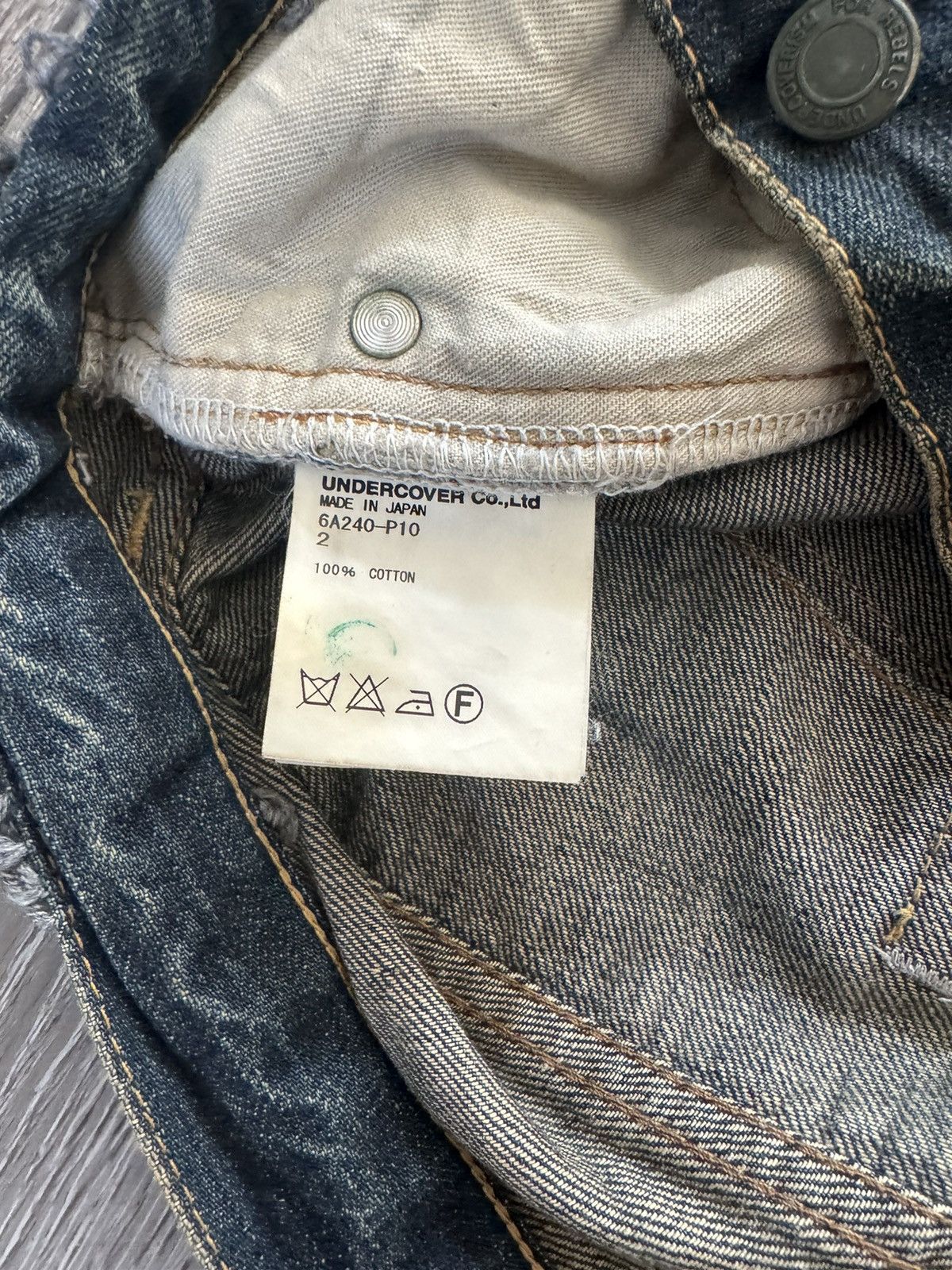 Japanese Brand × Undercover × Vintage Undercover bug denim Size US 31 - 7 Thumbnail