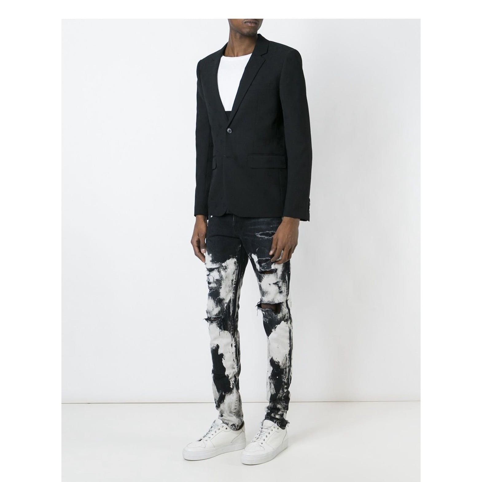 Saint Laurent Paris Saint Laurent Tie Dye Jeans Size US 32 / EU 48 - 2 Thumbnail