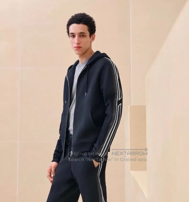 Hermes Hermes Black Hooded Jacket Size US L / EU 52-54 / 3 - 7 Thumbnail