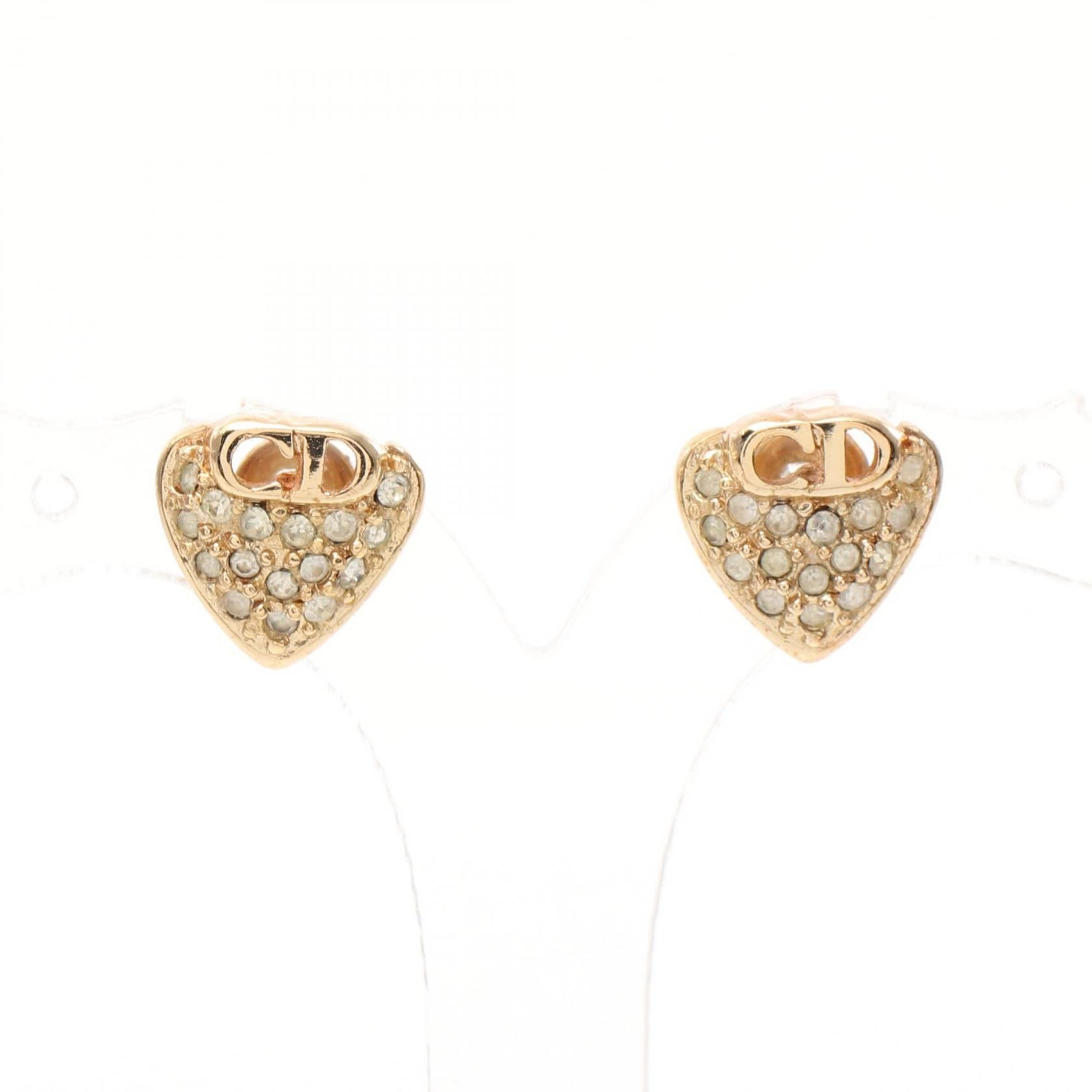 Dior Dior CD Rhinestone Stud Earrings Metal Earrings in Great Condition Size ONE SIZE - 1 Thumbnail