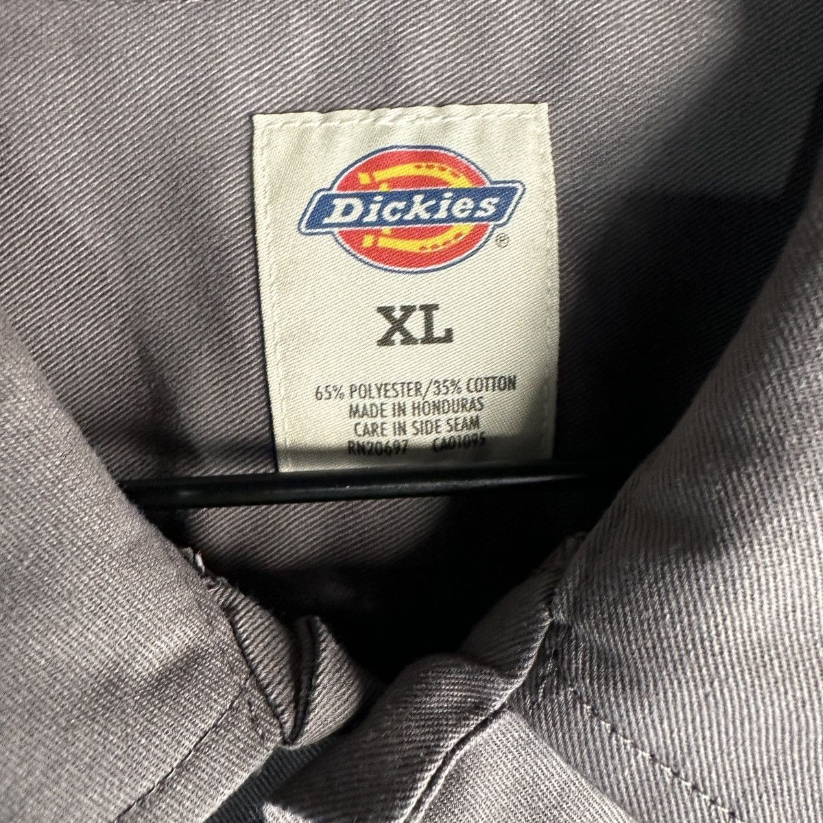 Dickies Dickies Button Up Shirt Mens XL Gray Workwear Mechanic Size US XL / EU 56 / 4 - 3 Thumbnail