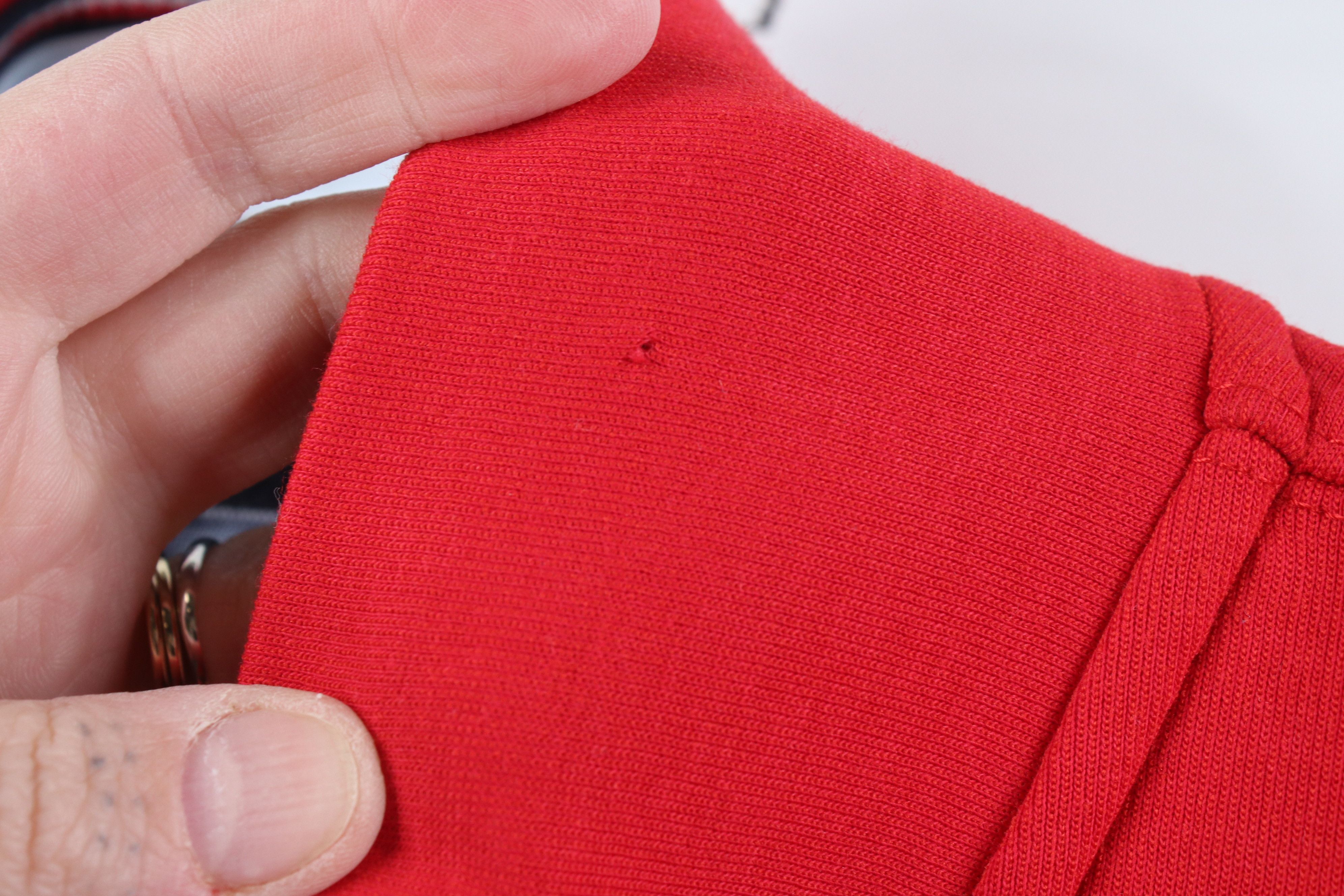 Tommy Hilfiger Deadstock Y2K Tommy Hilfiger Cotton Knit 1/4 Zip Sweater Red Size US L / EU 52-54 / 3 - 5 Thumbnail