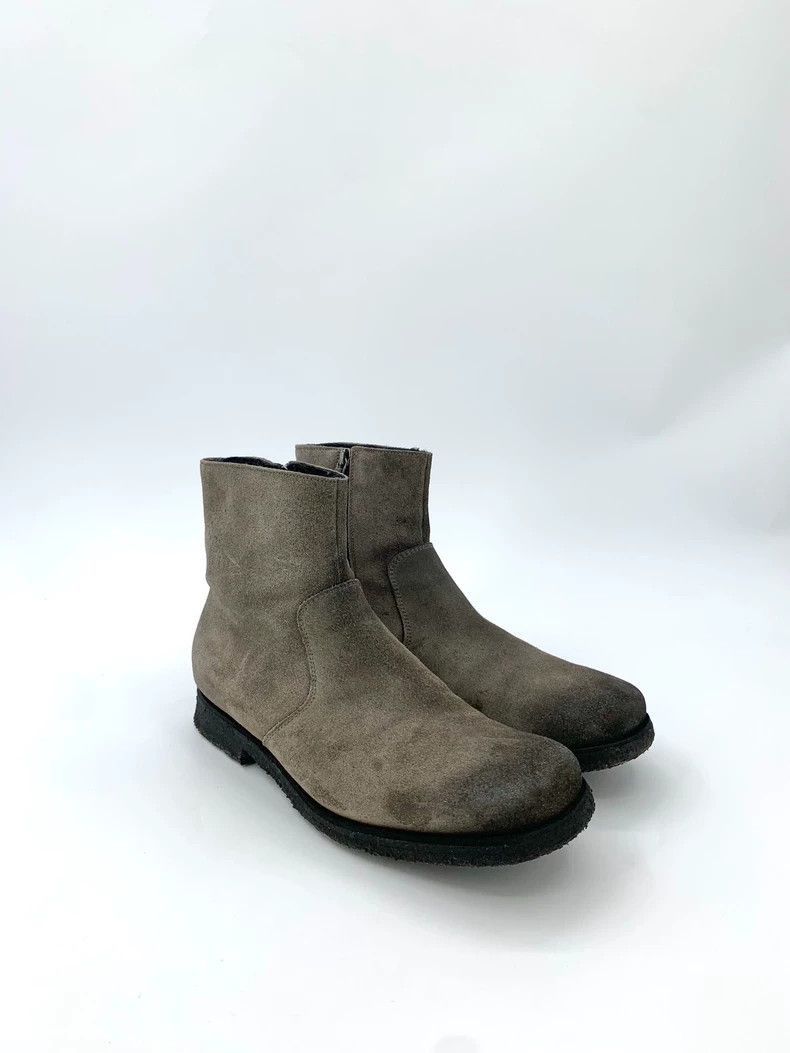 Prada Prada Gray Suede MidCalf Zip Boots -2505 Size US 7.5 / EU 40-41 - 2 Thumbnail