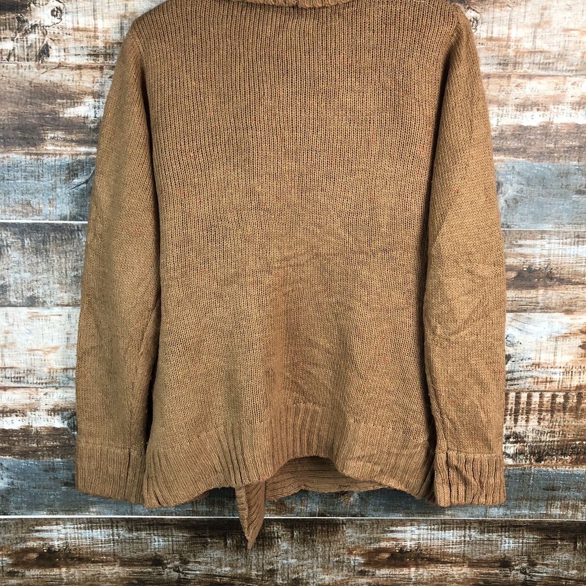 Homespun Knitwear × Japanese Brand M.M.O Brown cardigan vintage Knitwear #A2339 Size US M / EU 48-50 / 2 - 15 Thumbnail