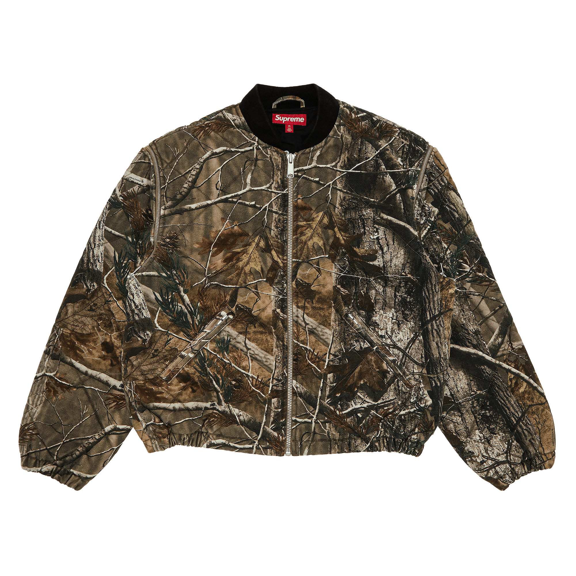 Supreme Zip-Off Sleeve Quilted Bomber Jacket Realtree AP Cam