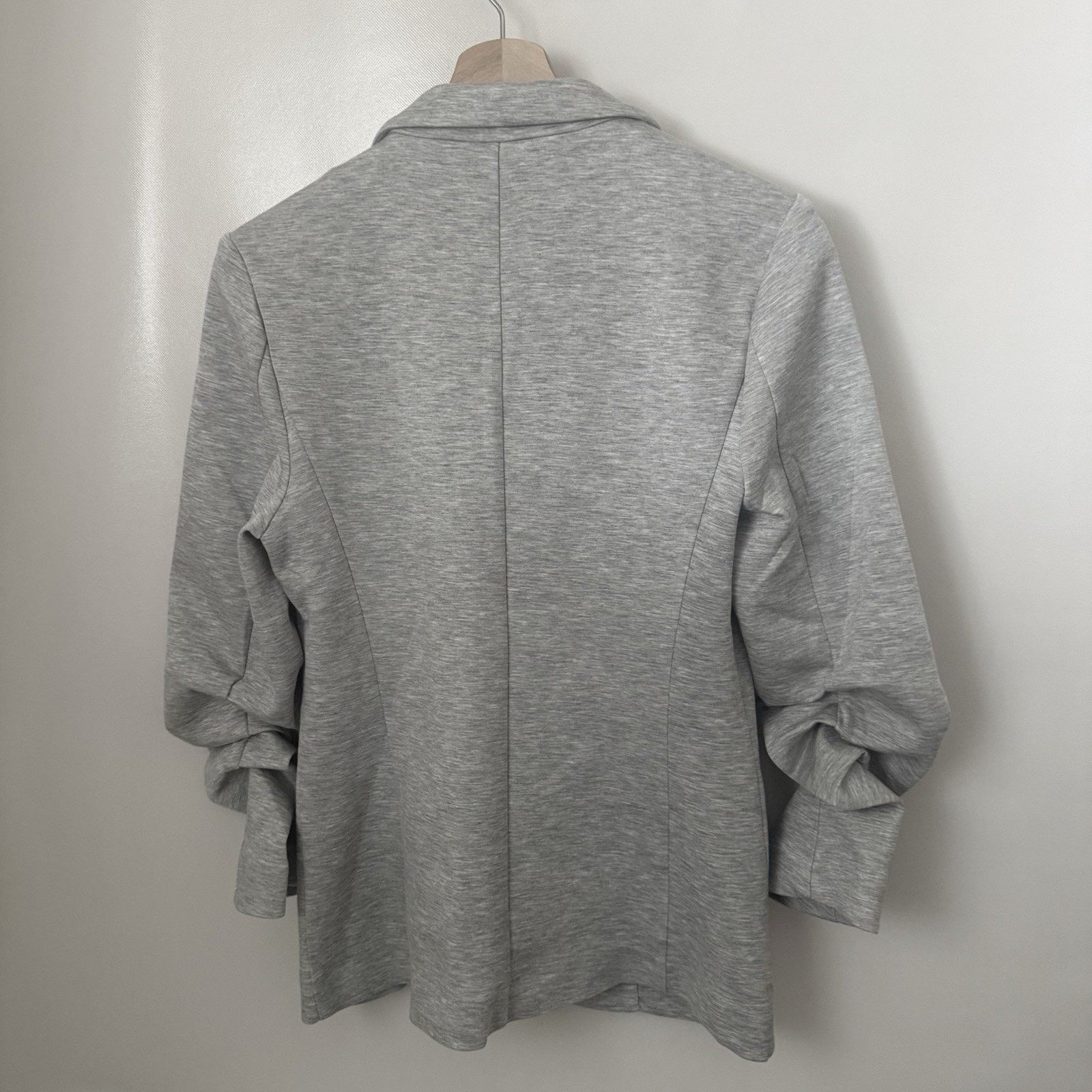 Other Scoop Scuba Knit Scrunch Sleeves Career Jacket Blazer Size XS / US 0-2 / IT 36-38 - 3 Thumbnail
