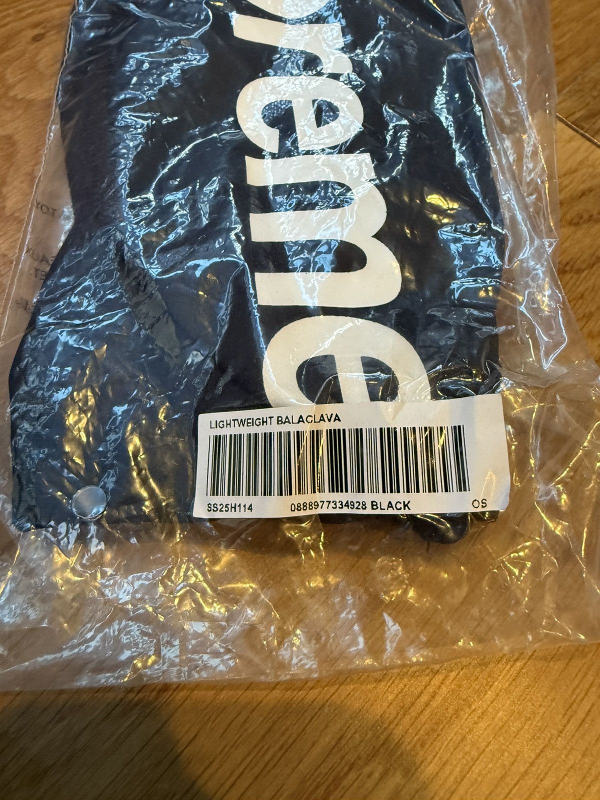 Supreme Supreme Lightweight Balaclava “Black” SS25 Size ONE SIZE - 3 Thumbnail