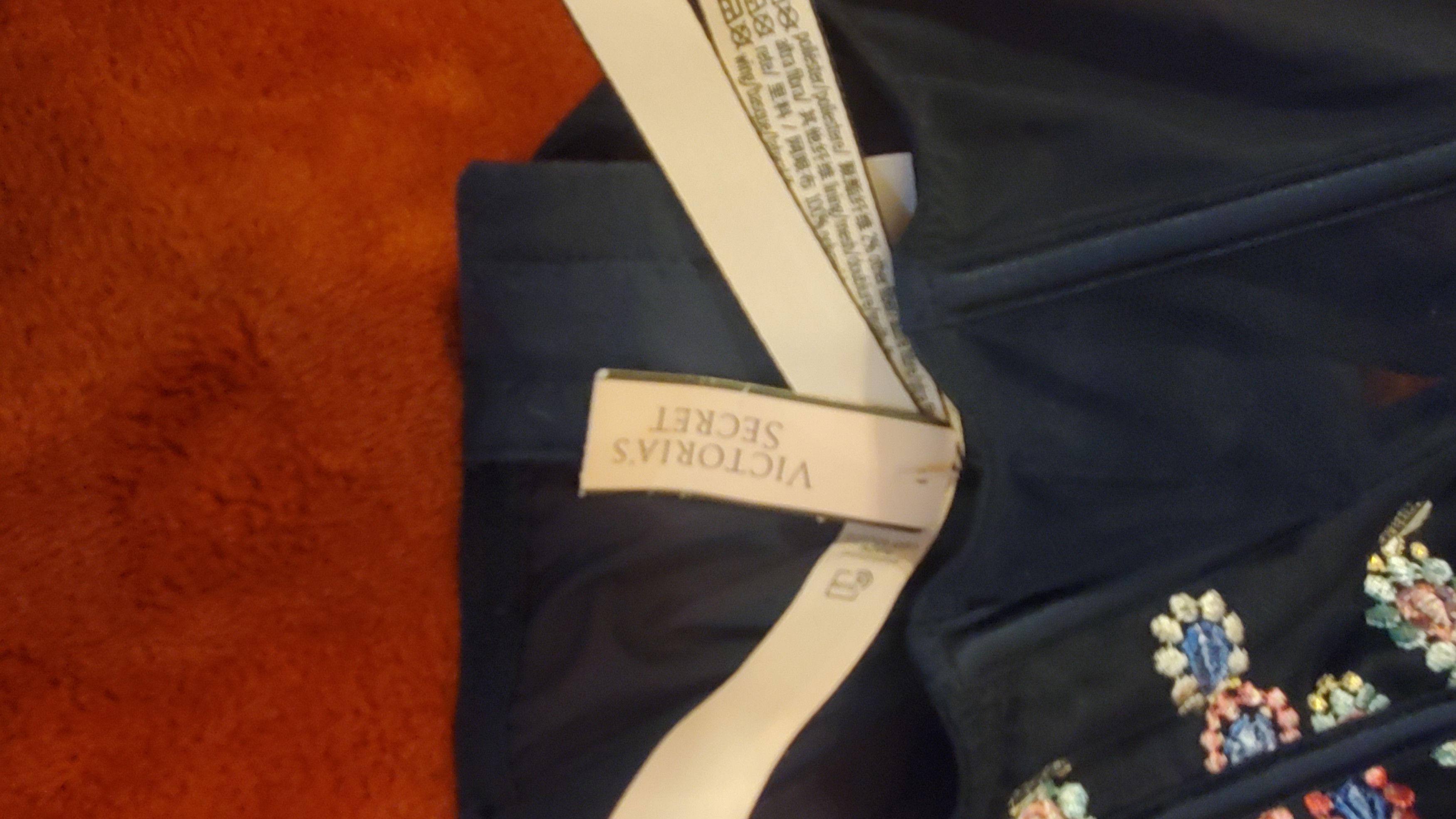 Victoria's Secret VIC SECRET NAVY BLUE EMBROIDERED BRALETT Size S / US 4 / IT 40 - 6 Thumbnail