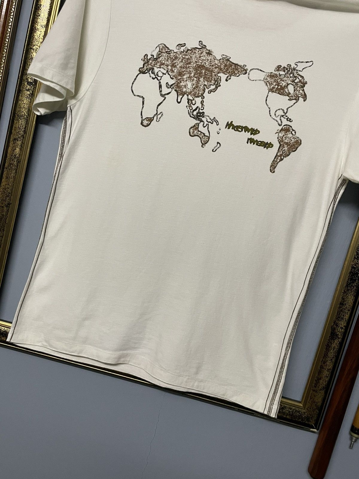 Designer × Japanese Brand × Vintage Vintage Japan Designer Gunts Daily Luxury Hemp Map Tshirt Size US M / EU 48-50 / 2 - 3 Thumbnail