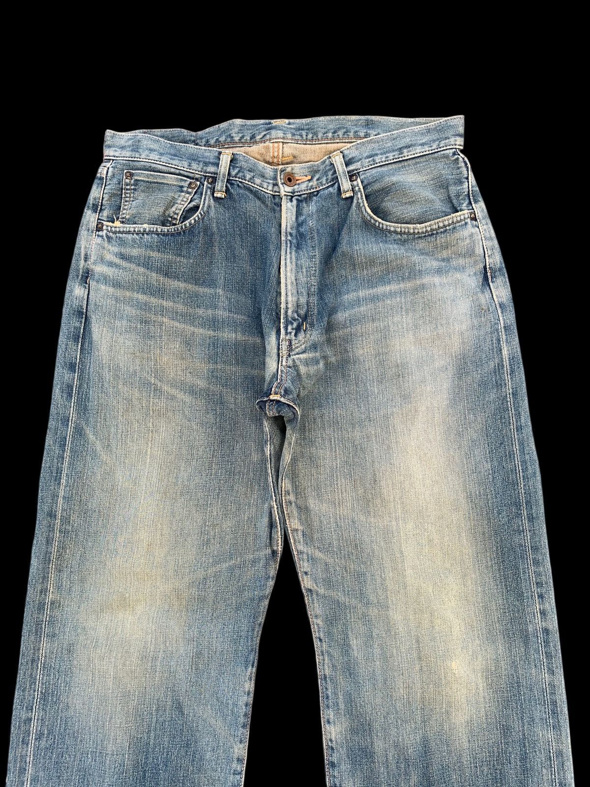 Kapital VINTAGE EDWIN 505 SELVEDGE FADED&RUSTY DISTRESSED DENIM Size US 28 / EU 44 - 6 Thumbnail