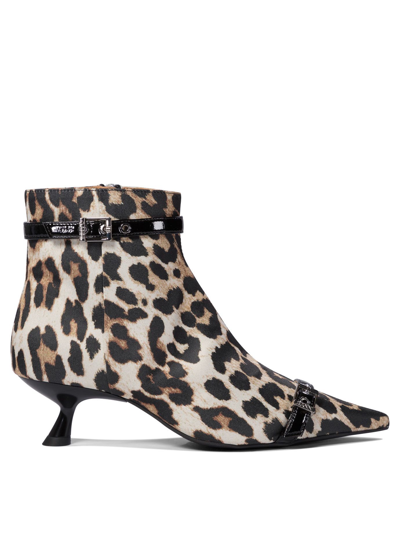 Ganni Leopard Ankle Boots Size US 9 / IT 39 - 1 Thumbnail