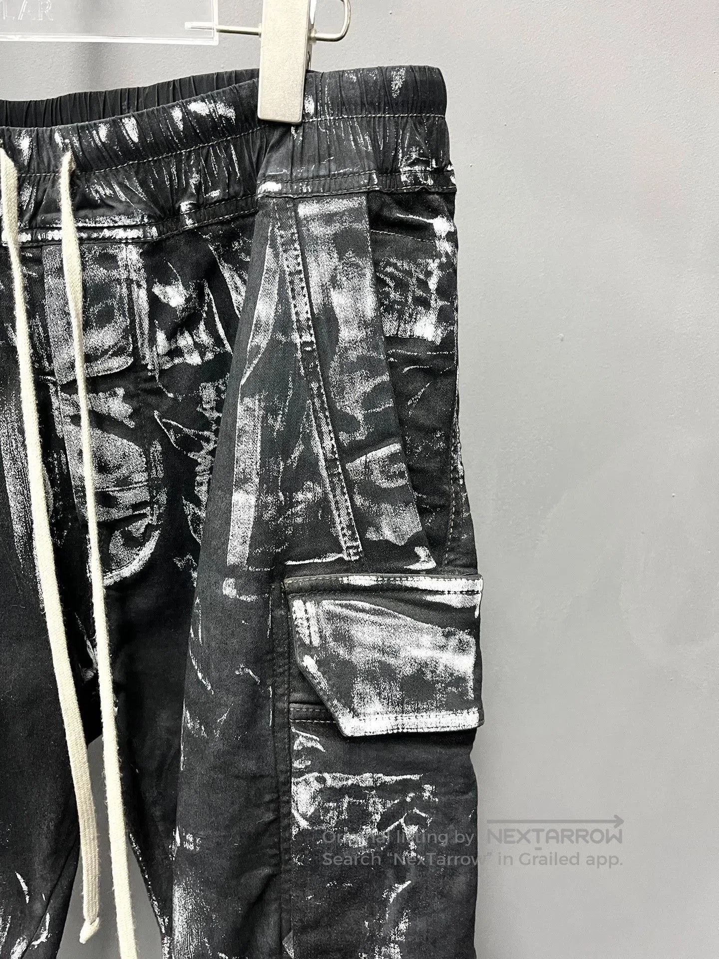 Rick Owens Rick Owens 21FW Painted Cargo Pants. Size US 42 / EU 58 - 3 Thumbnail