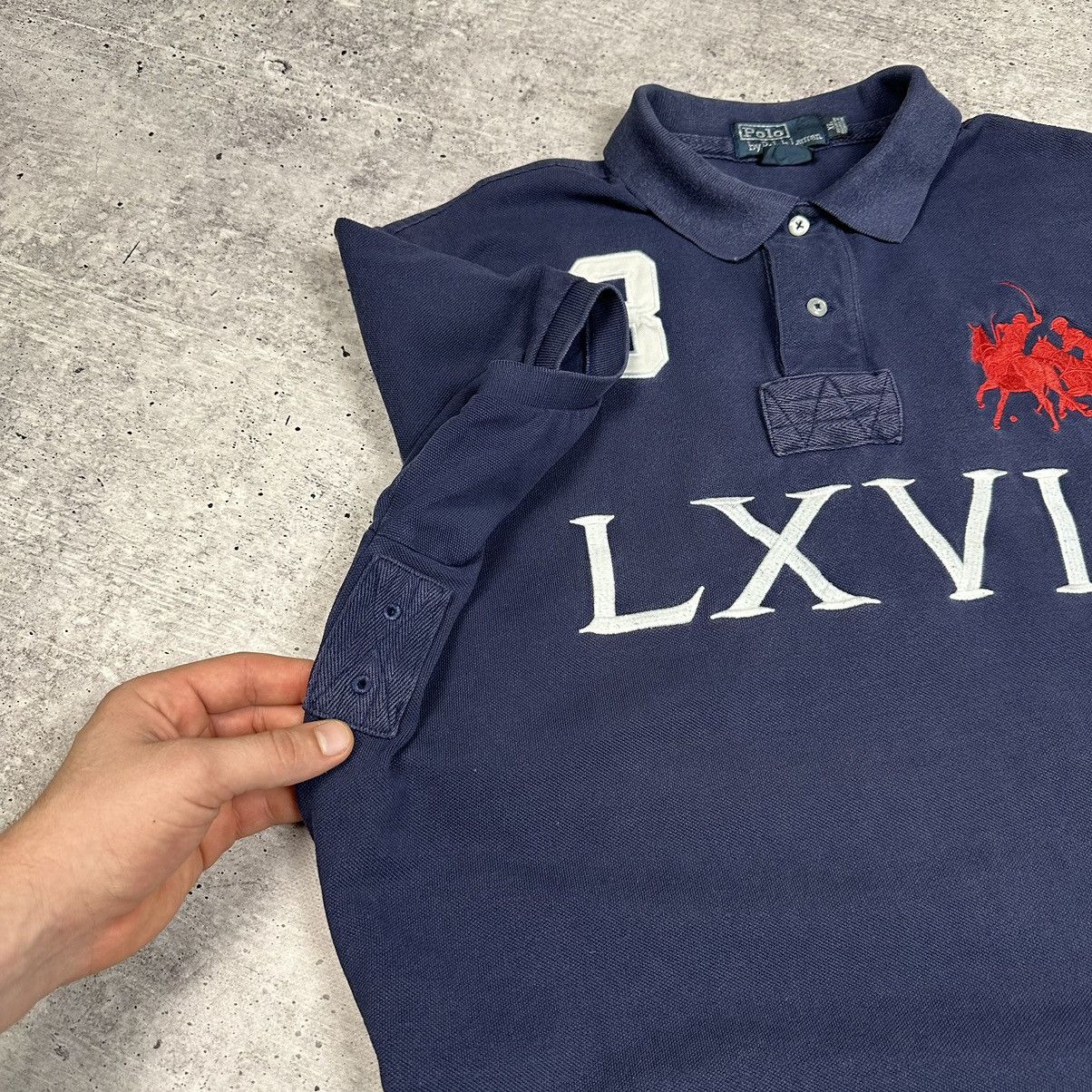 Designer Ralph Lauren Big Pony Chief Keef Style Polo Shirt Size XL Size US XL / EU 56 / 4 - 9 Thumbnail