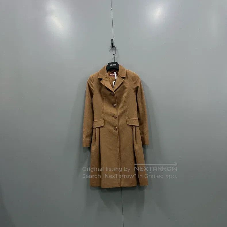 Max Mara Max Mara Beige Single-breasted Coat Size S / US 4 / IT 40 - 1 Thumbnail