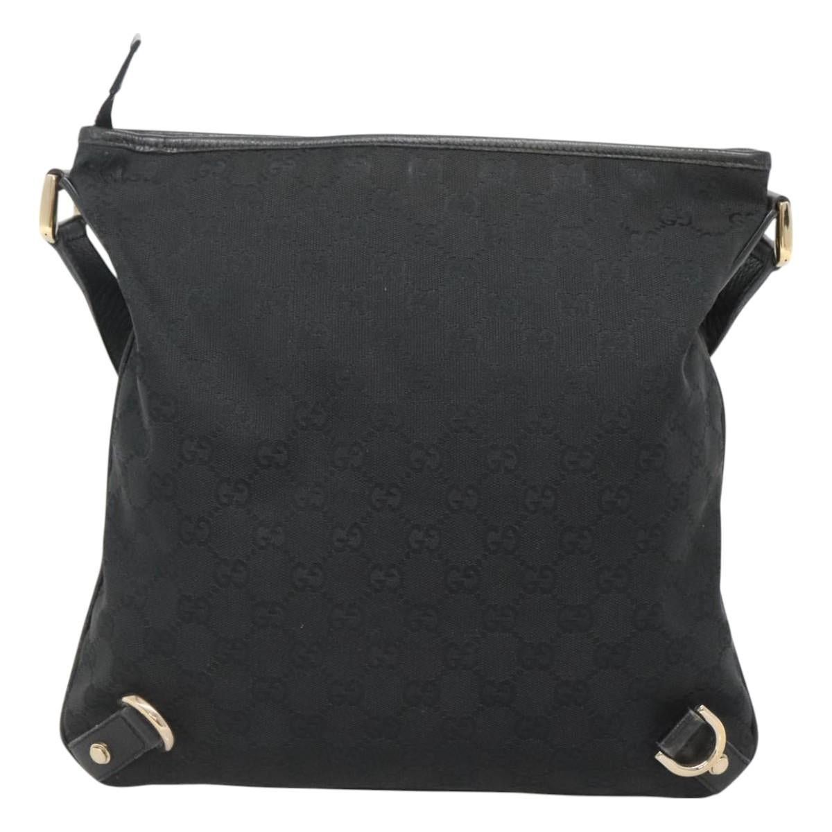 Gucci GUCCI GG Canvas Abbey Shoulder Bag Black Gold Size ONE SIZE - 3 Thumbnail