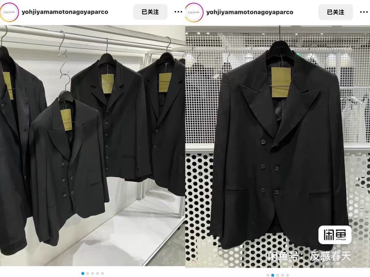 Yohji Yamamoto Yohji Yamamoto 25SS Double-Breasted Triacetate Jacket Size US M / EU 48-50 / 2 - 4 Thumbnail