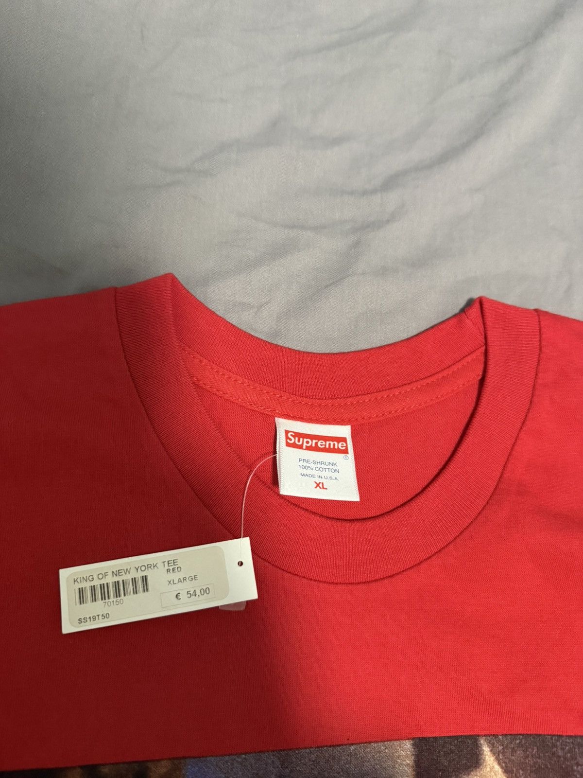 Supreme Supreme king of new York tee T-shirt red Size US XL / EU 56 / 4 - 3 Thumbnail