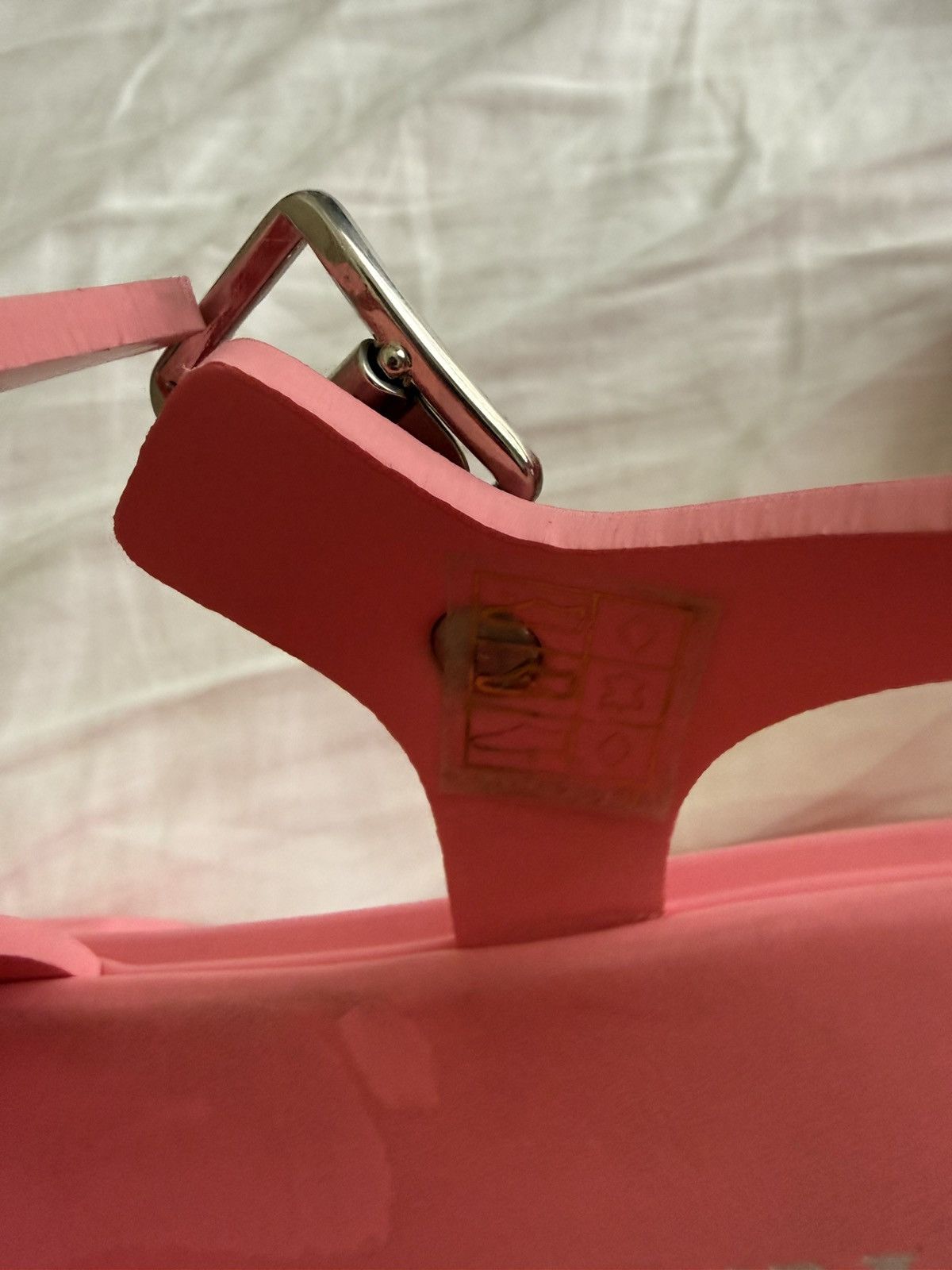 Prada Prada Monolith Rubber Sandals Pink Triangle Size US 6.5 / IT 36.5 - 7 Thumbnail