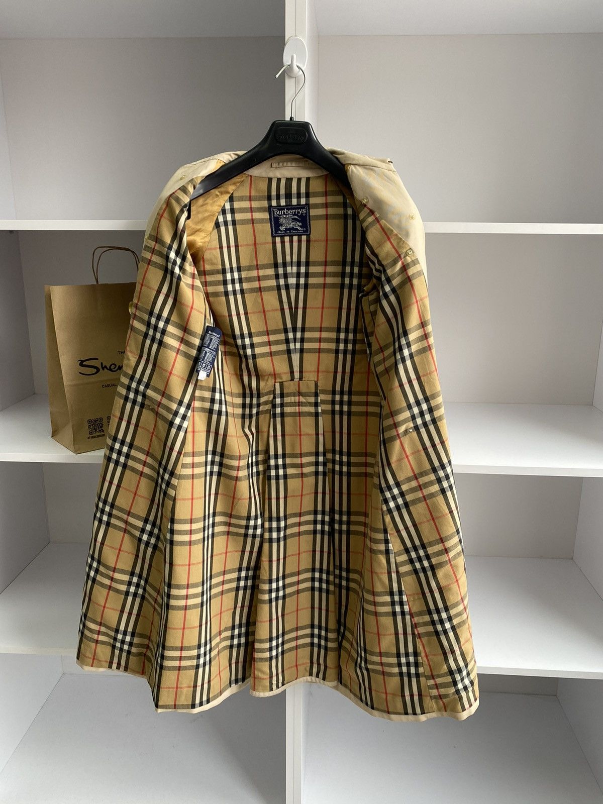 Burberry × Vintage Vintage Burberry Nova Check Trench Coat Size US S / EU 44-46 / 1 - 10 Thumbnail