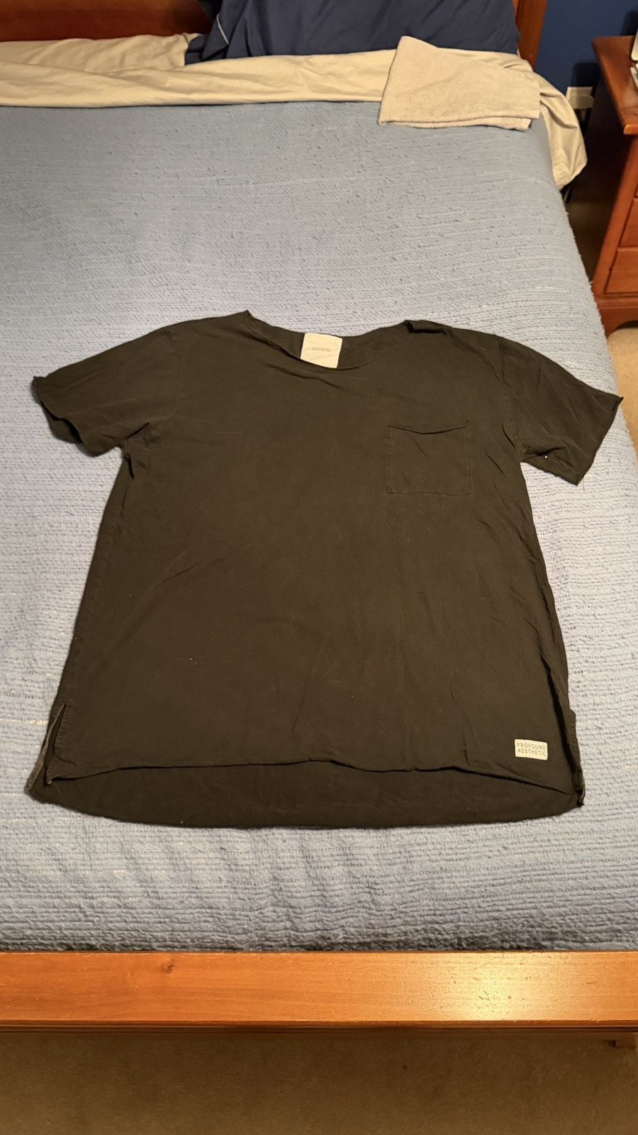Profound Aesthetic PROFOUND AESTHETIC Black Short Sleeve Pocket Tee Size US XL / EU 56 / 4 - 8 Thumbnail