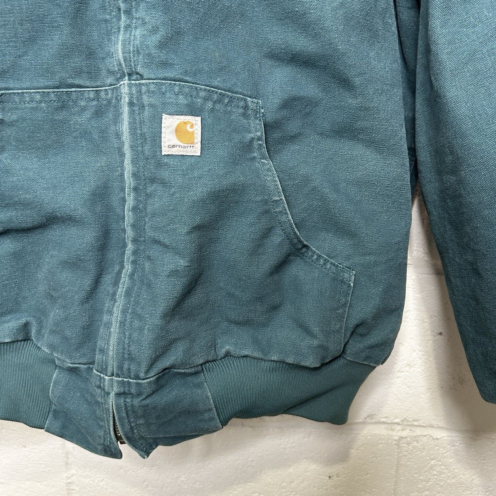 Carhartt Y2K Carhartt Quilted Hooded Active Jacket “Dark Teal” WJ130 Size XXL / US 16-18 / IT 52-54 - 3 Thumbnail