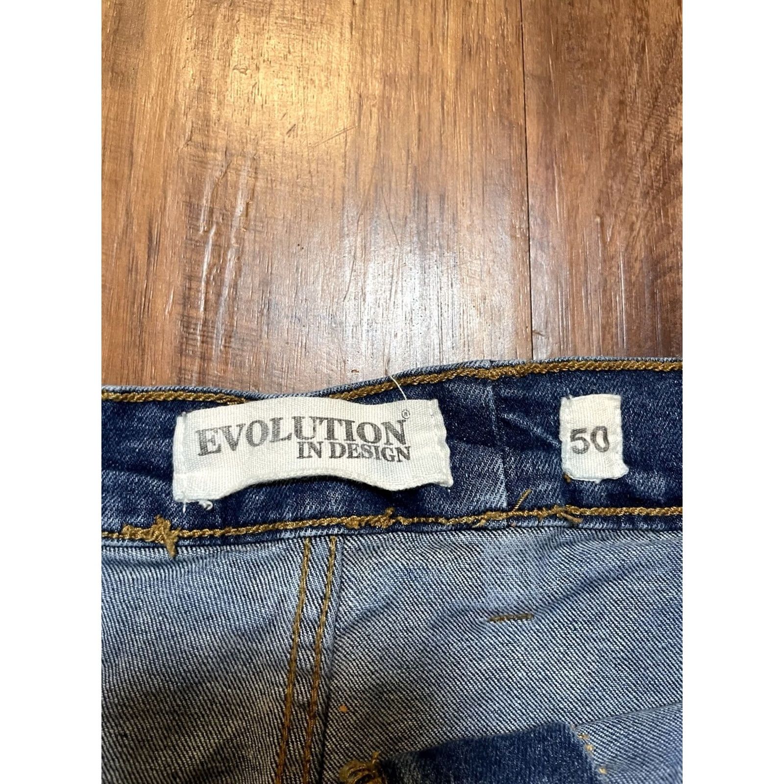 Vintage Evolution Mens Denim Skinny Jeans Size 50 Black Pocket Detail Size US 34 / EU 50 - 5 Thumbnail