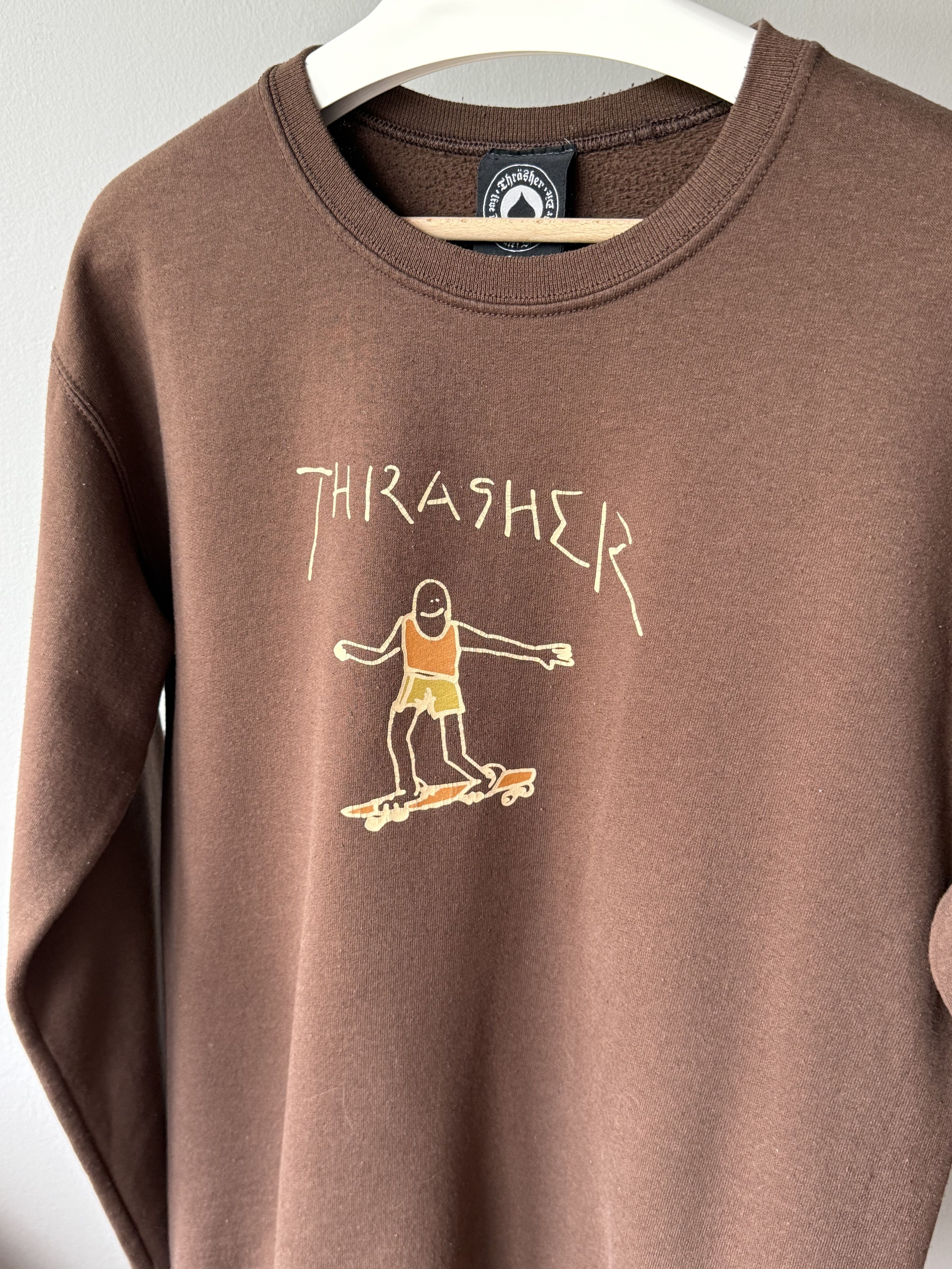 Thrasher Thrasher Gonz Logo Crew Brown Dark Chocolate L/S Sweatshirt Size US S / EU 44-46 / 1 - 6 Thumbnail