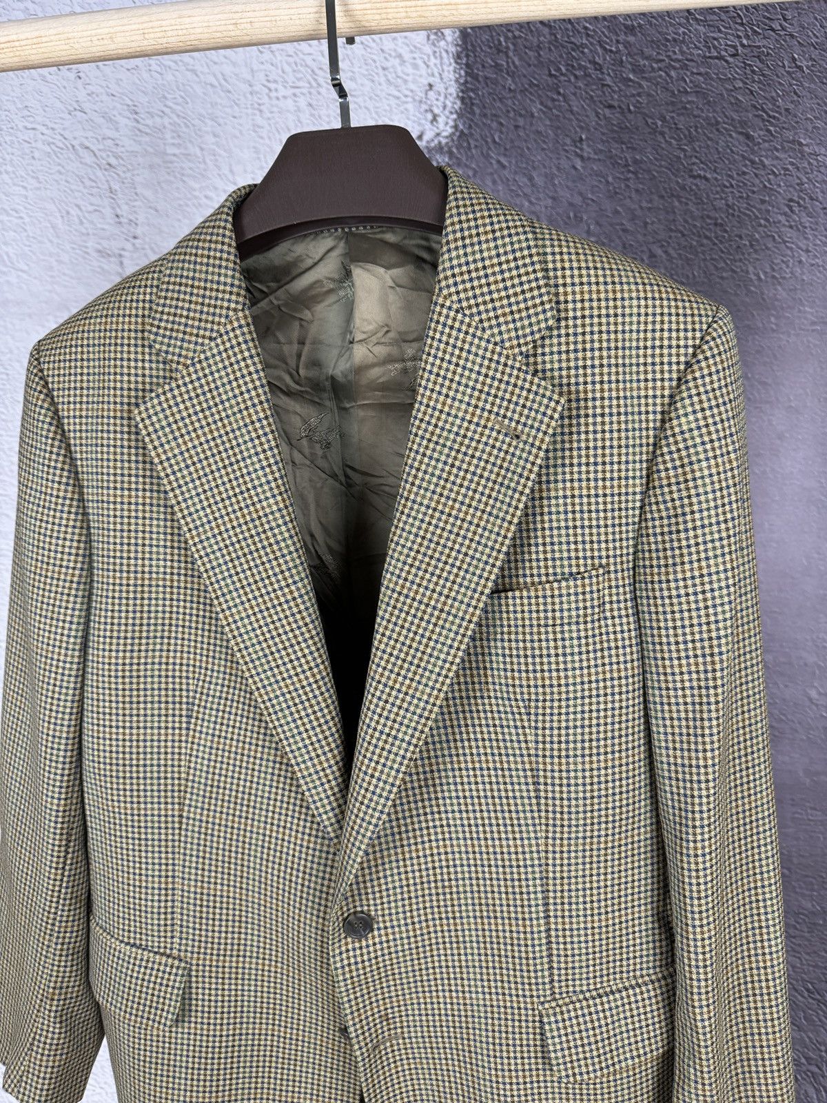 Burberry Burberrys Prorsum vintage checkered houndstooth blazer Size 44R - 5 Thumbnail