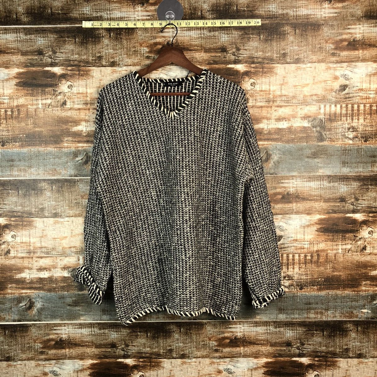 Homespun Knitwear × Japanese Brand DL Dude Uomo Vintage sweatshirt Gray Knitwear #C499 Size US L / EU 52-54 / 3 - 1 Thumbnail